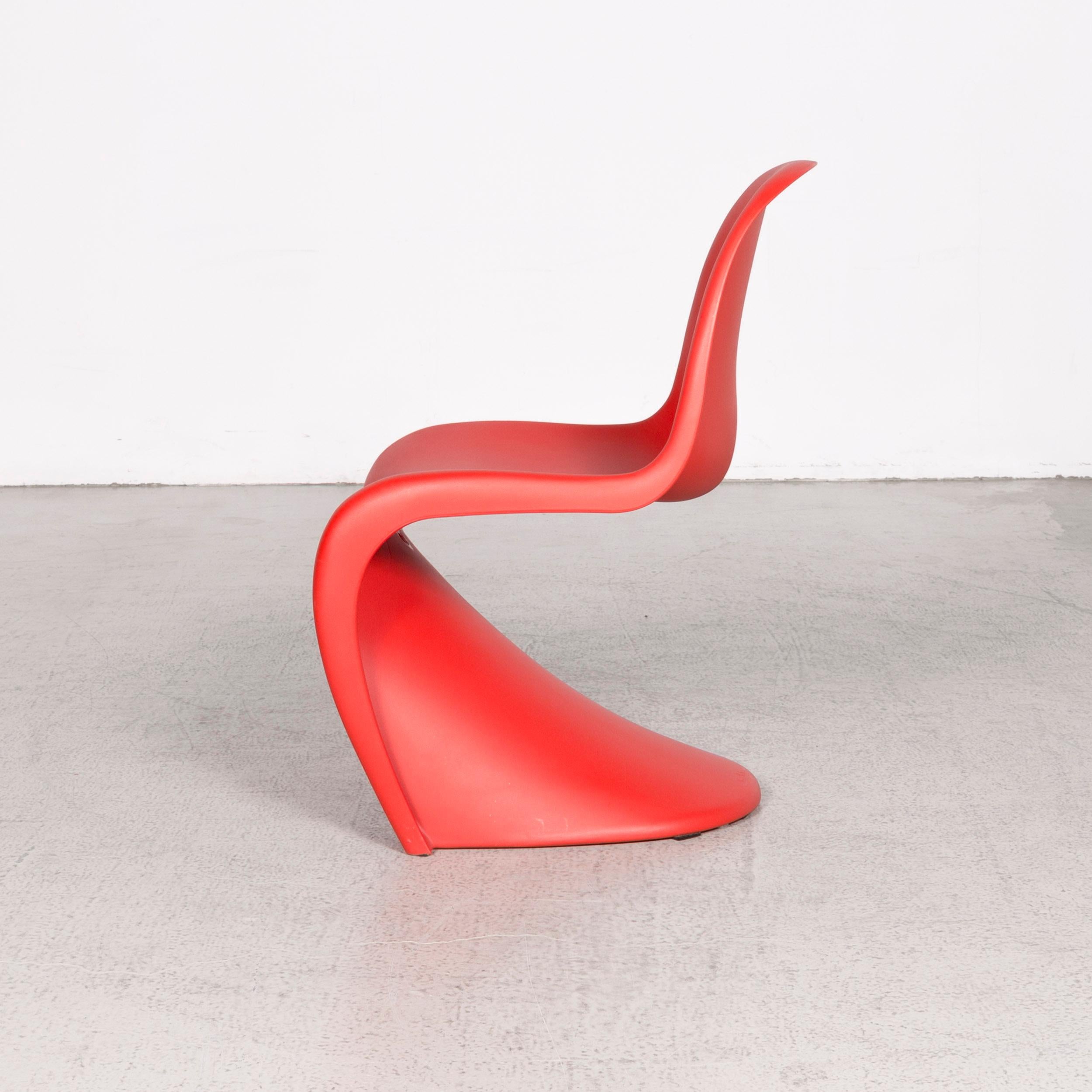 Vitra Panton Chair Designer Plastic Armchair Red by Verner Panton Polyproypylen For Sale 3