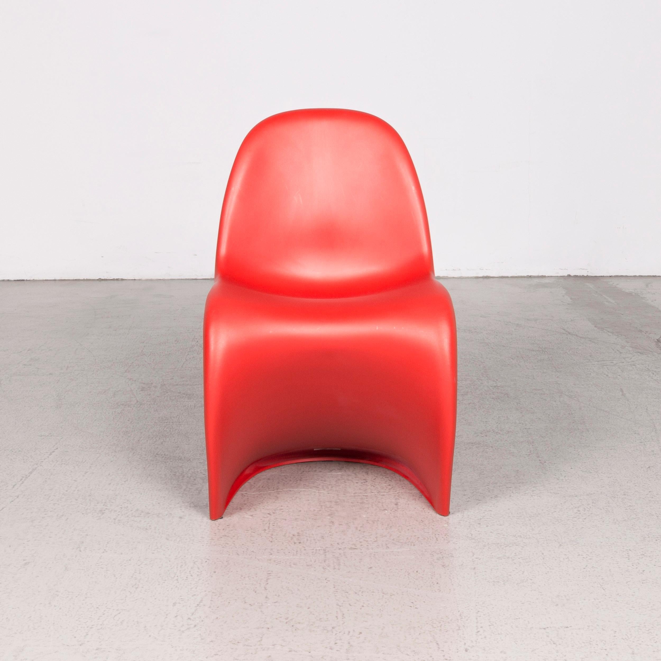 red panton chair