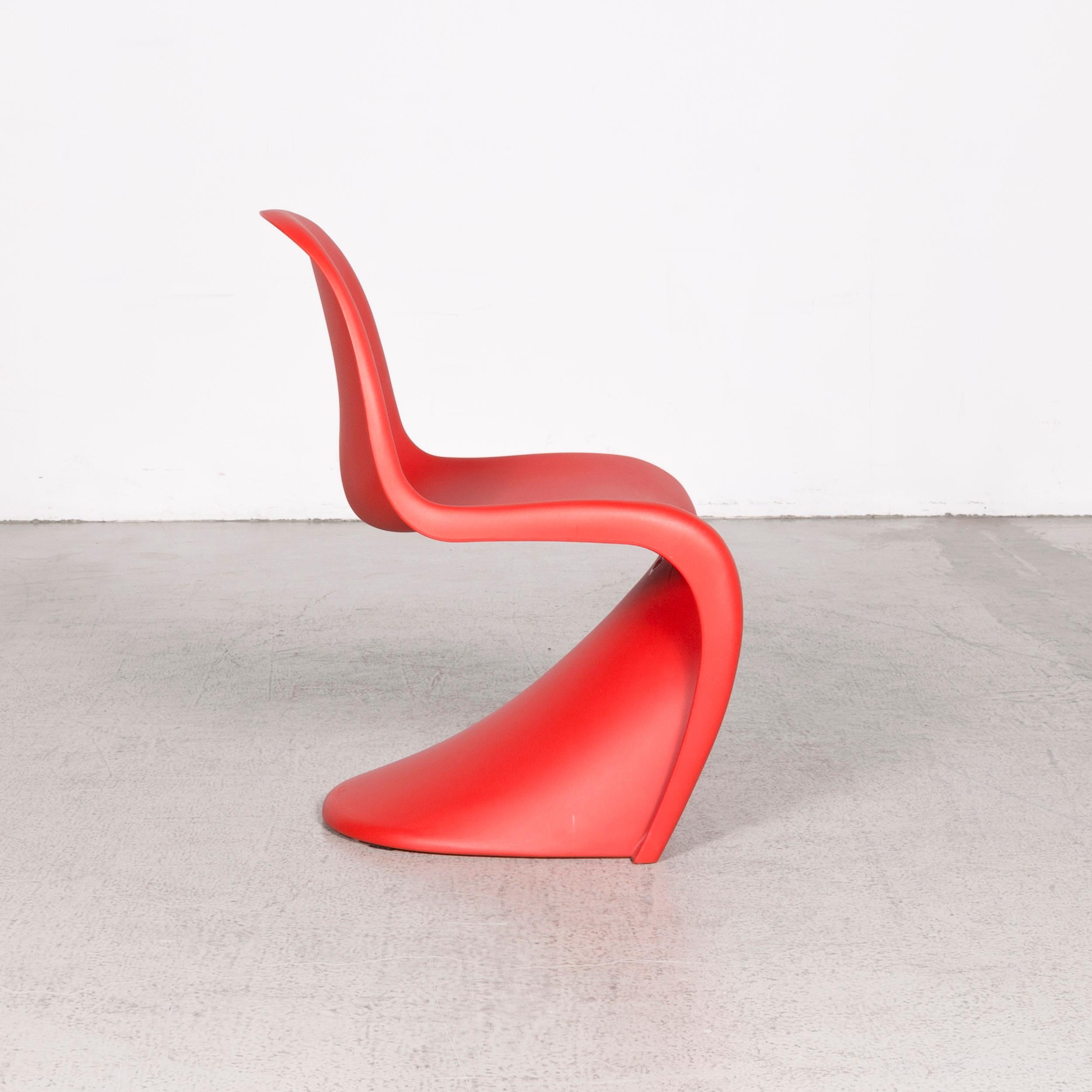 Vitra Panton Chair Designer Plastic Armchair Red by Verner Panton Polyproypylen For Sale 1