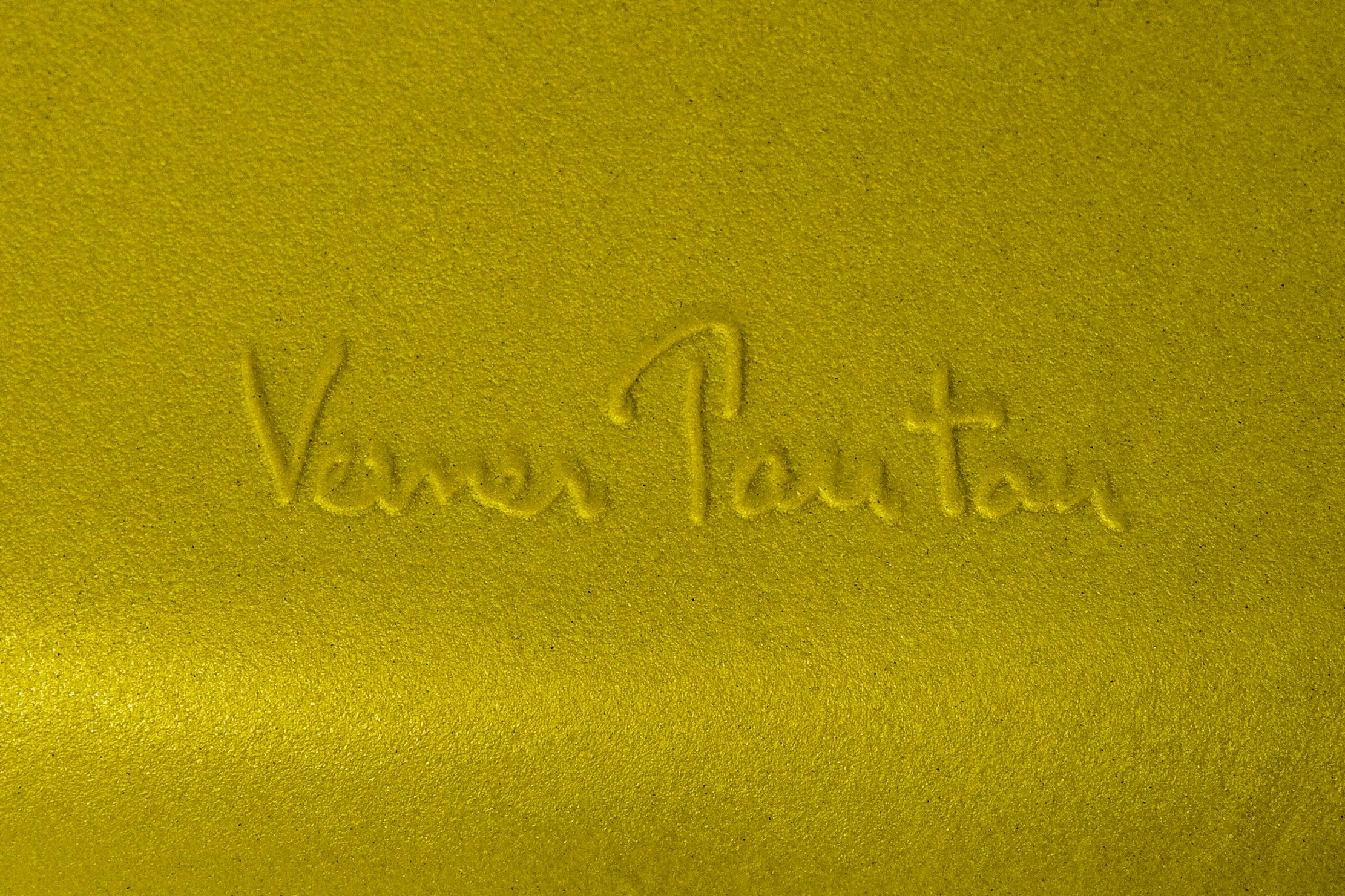 Modern Vitra Panton Chair in Chartreuse by Verner Panton