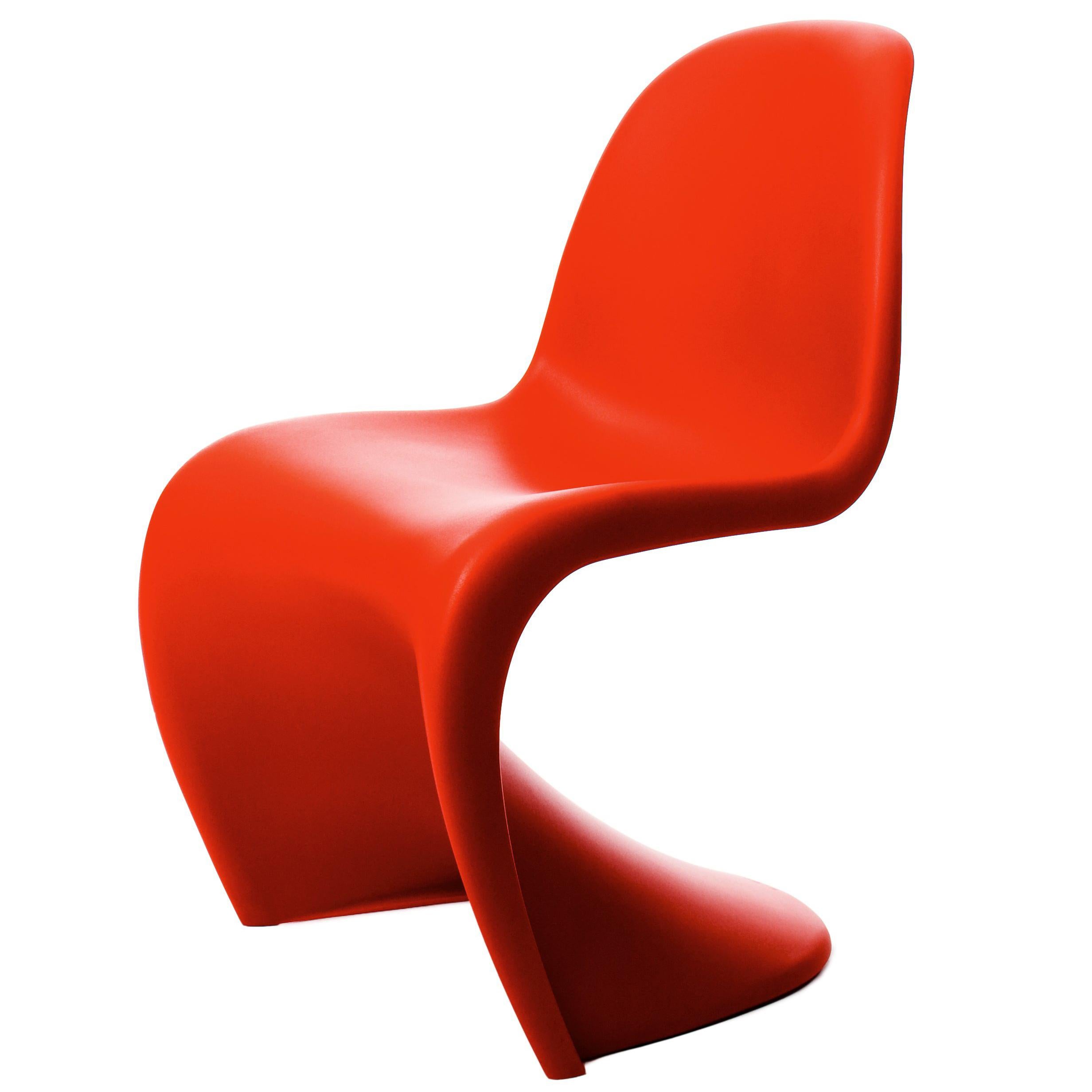 Vitra Panton Chair in Classic Red by Verner Panton For Sale