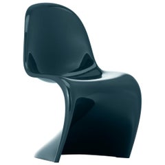 Vitra Panton Chair in Lacquered Petrol Blue by Verner Panton