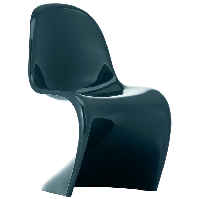 Vitra Panton Chair in Lacquered Petrol Blue by Verner Panton For Sale at  1stDibs | panton chair blue
