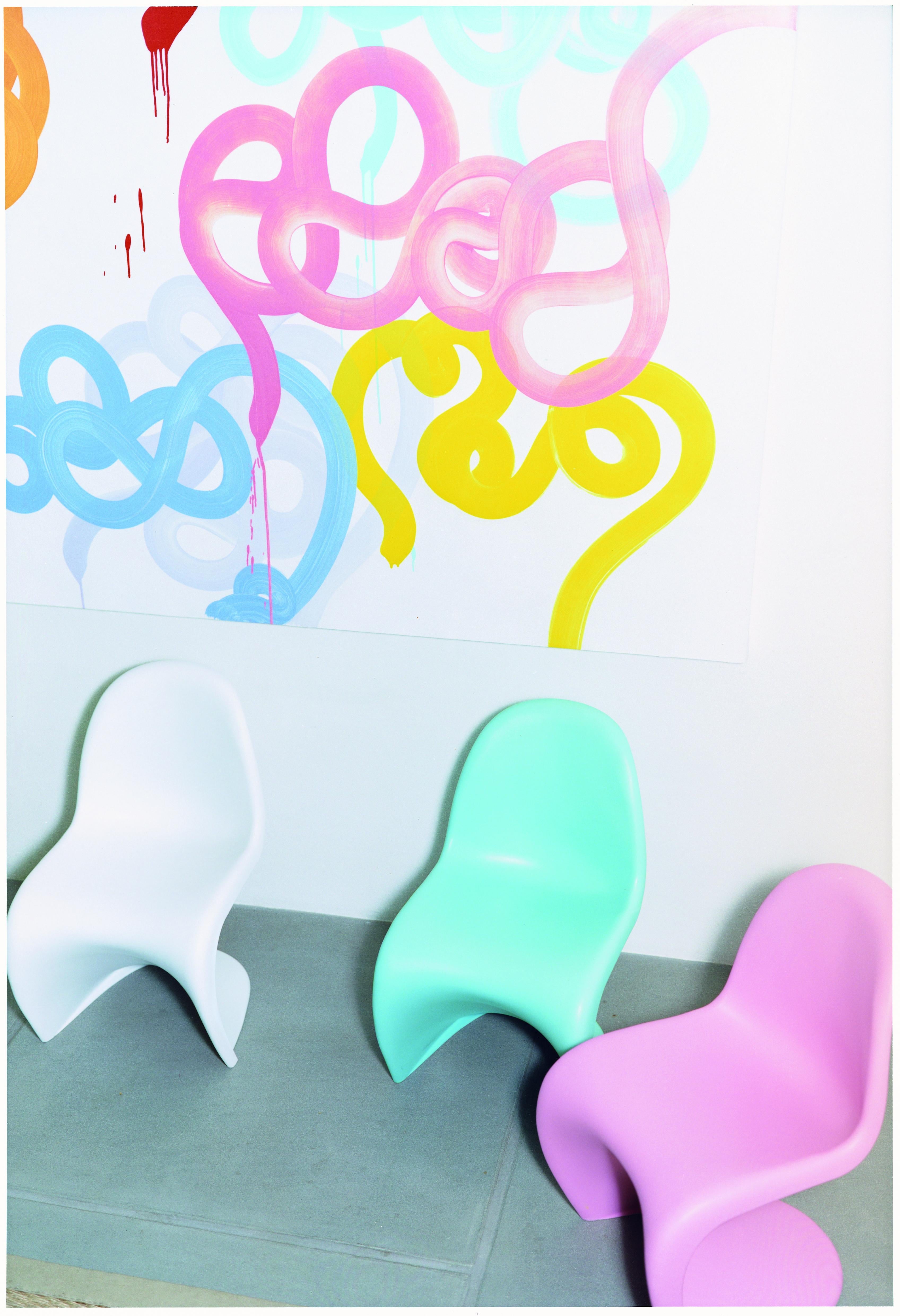 Contemporary Vitra Panton Junior Chair in White by Verner Panton For Sale