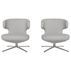 Vitra Petit Repos Fabric Armchair Set Blue Ice Blue 2 Armchair Antonio Citterio