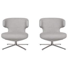 Vitra Petit Repos Fabric Armchair Set Blue Ice Blue 2 Armchair Antonio Citterio