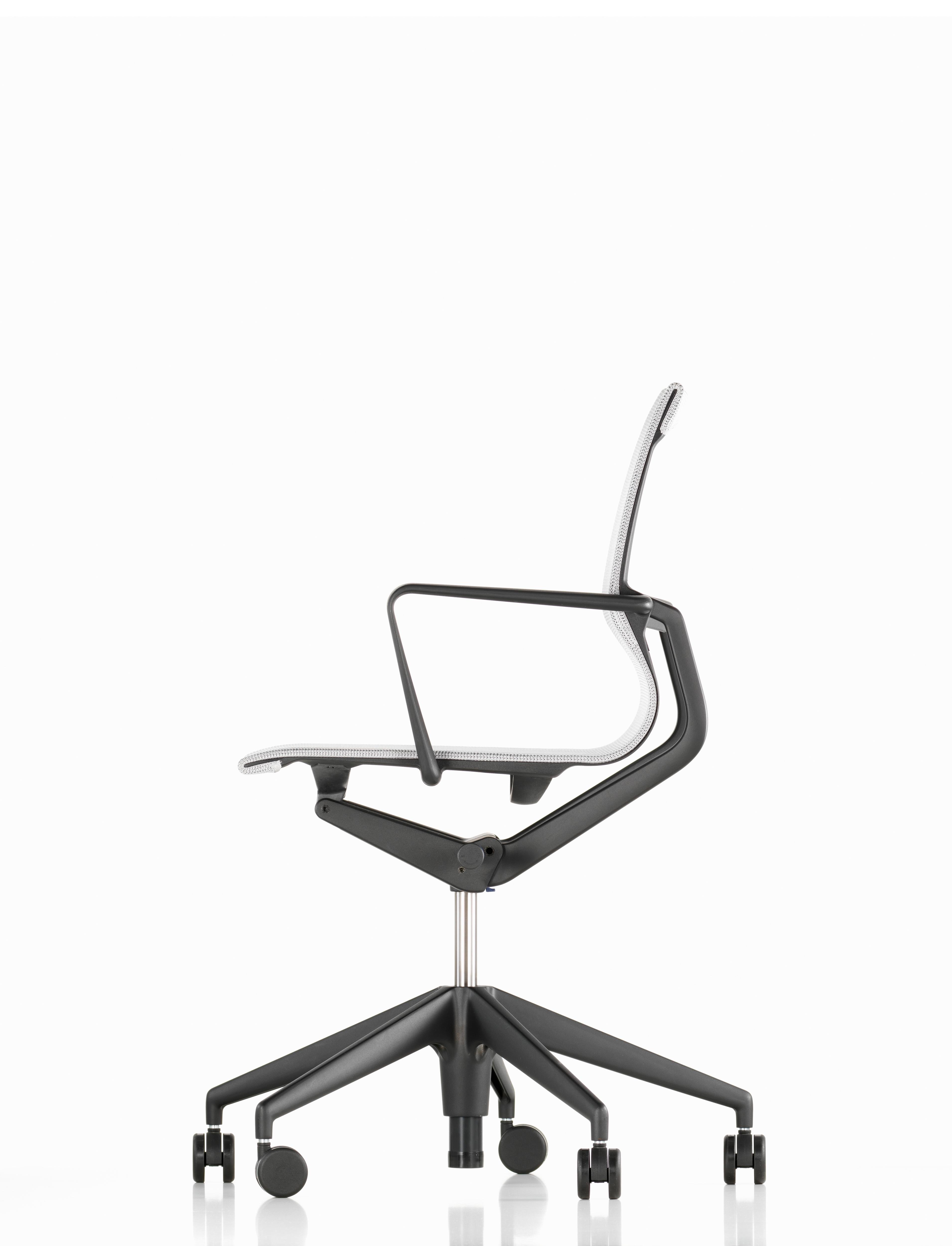Vitra Physix Stuhl in Silber Trio-Strick von Alberto Meda (Moderne) im Angebot