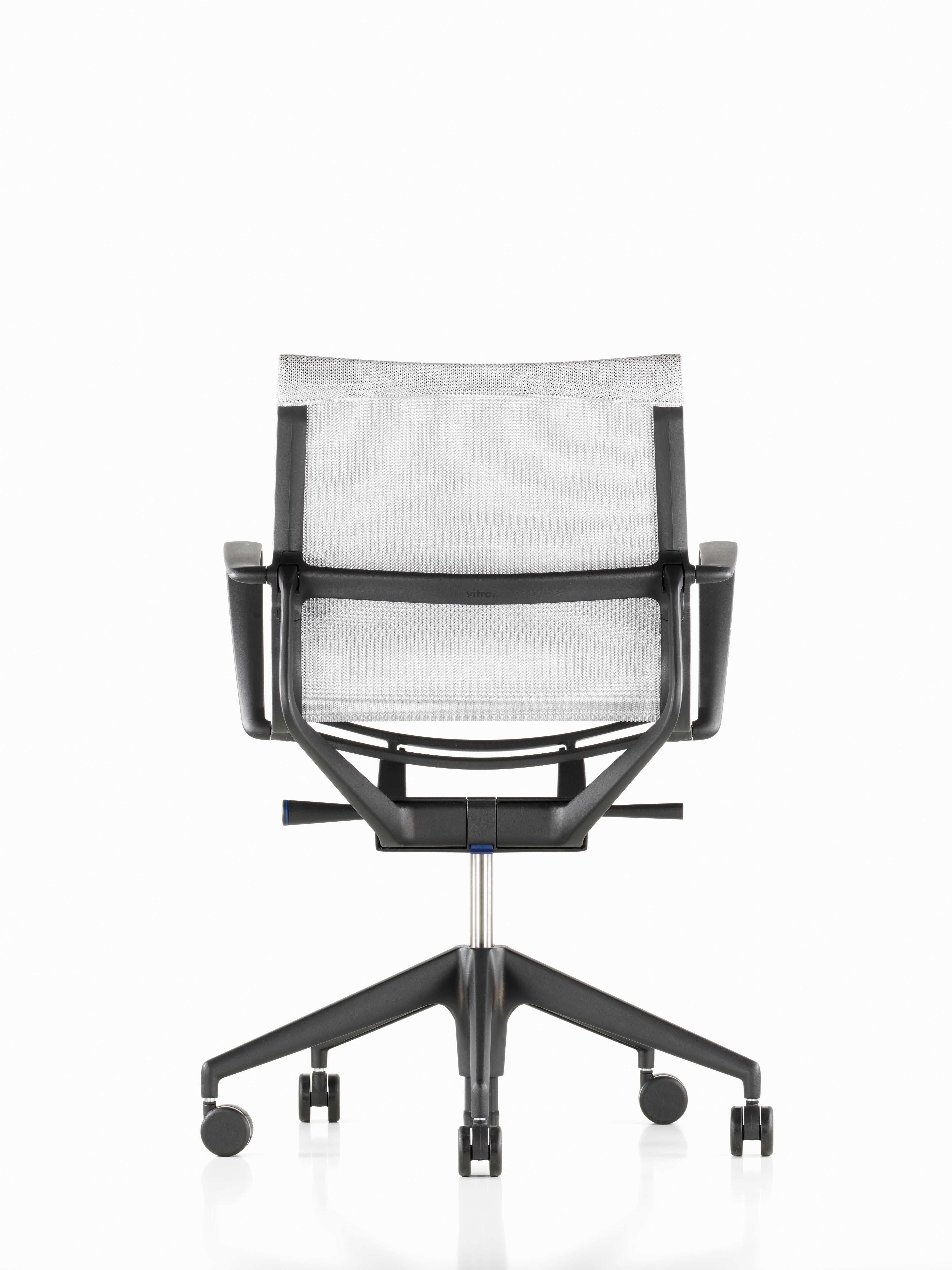 Vitra Physix Stuhl in Silber Trio-Strick von Alberto Meda (Poliert) im Angebot