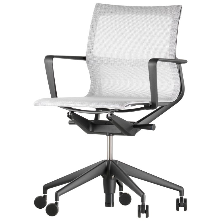 Vitra Physix Chair in Silver Trio Knit by Alberto Meda For Sale at 1stDibs