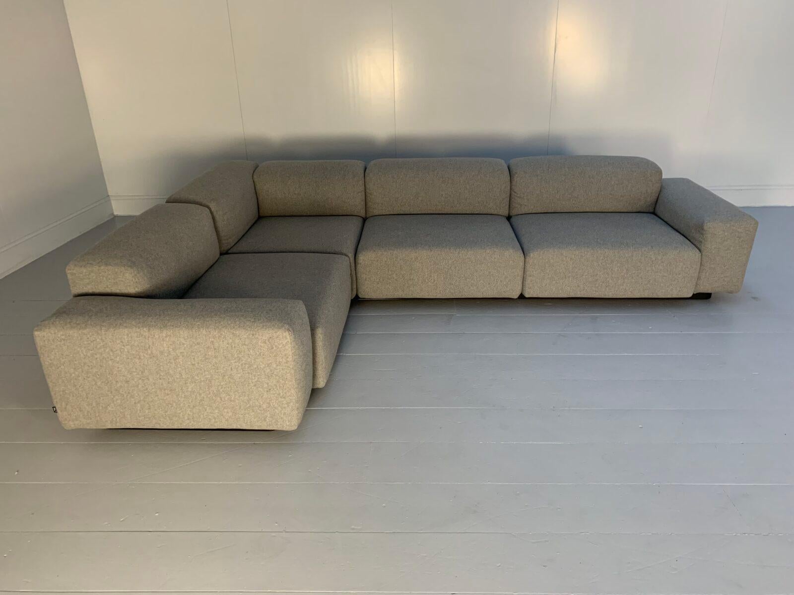 L-förmiges Sofa „Place“ von Vitra aus grauer Wolle in „Cosy“-Form im Zustand „Gut“ im Angebot in Barrowford, GB
