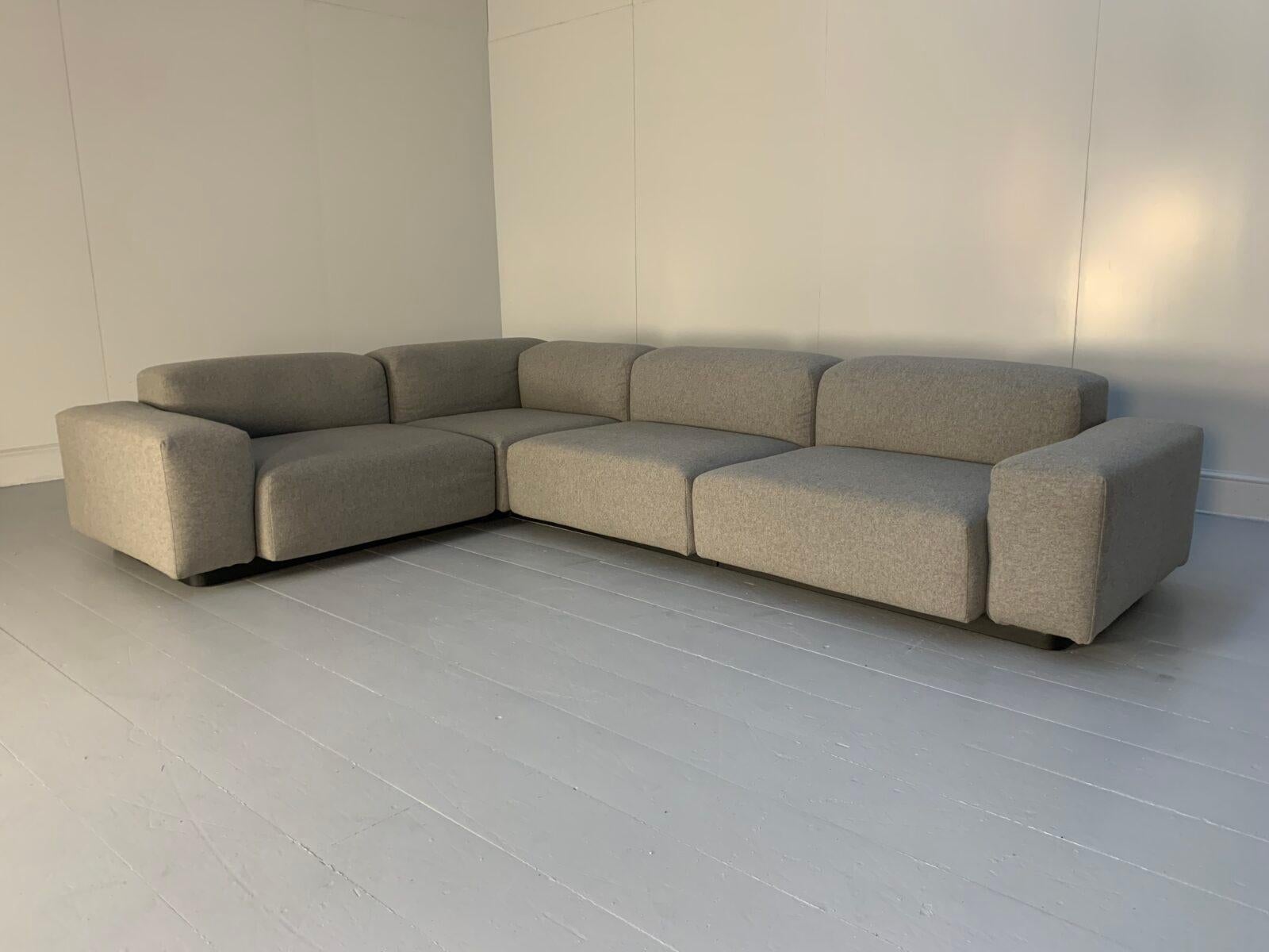 L-förmiges Sofa „Place“ von Vitra aus grauer Wolle in „Cosy“-Form (21. Jahrhundert und zeitgenössisch) im Angebot
