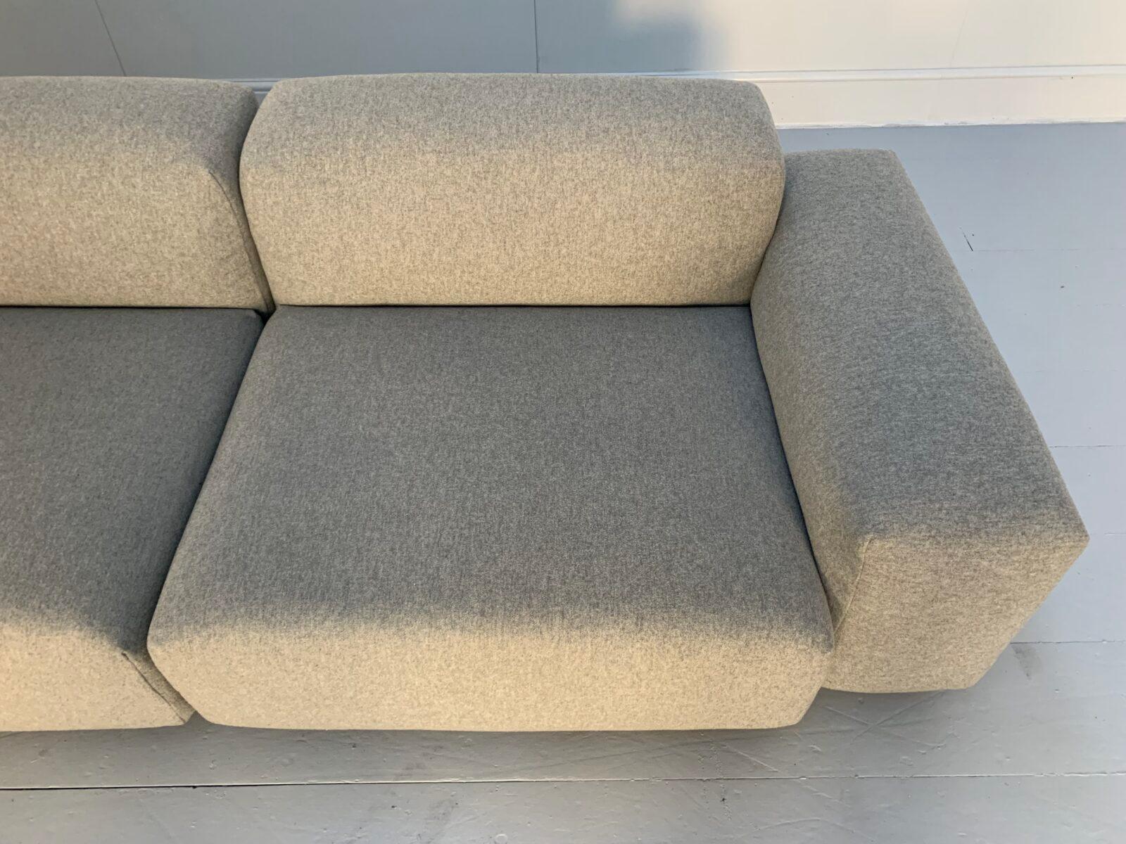 L-förmiges Sofa „Place“ von Vitra aus grauer Wolle in „Cosy“-Form im Angebot 5