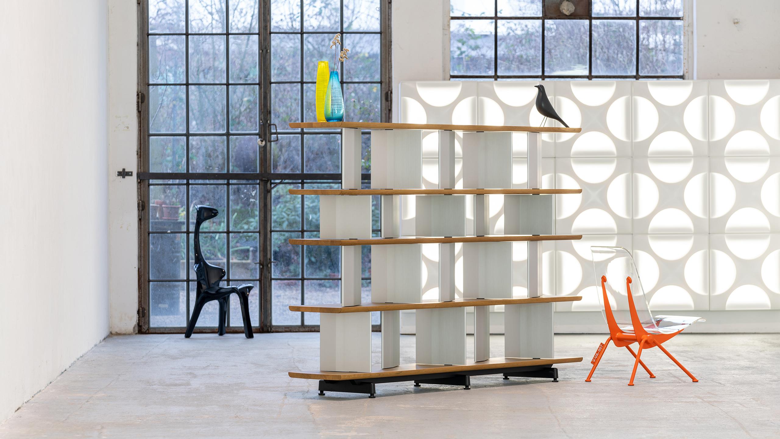 Vitra Planophore Bookshelf Roomdivider Edward Barber & Jay Osgerby Jean Prouvé In Good Condition For Sale In Munster, NRW