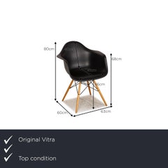 Vitra Plastic Armchair Black Plastic Armchair