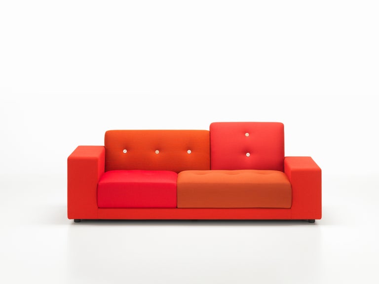 Vitra Polder Compact Sofa in Red Shades by Hella Jongerius For Sale at 1stDibs