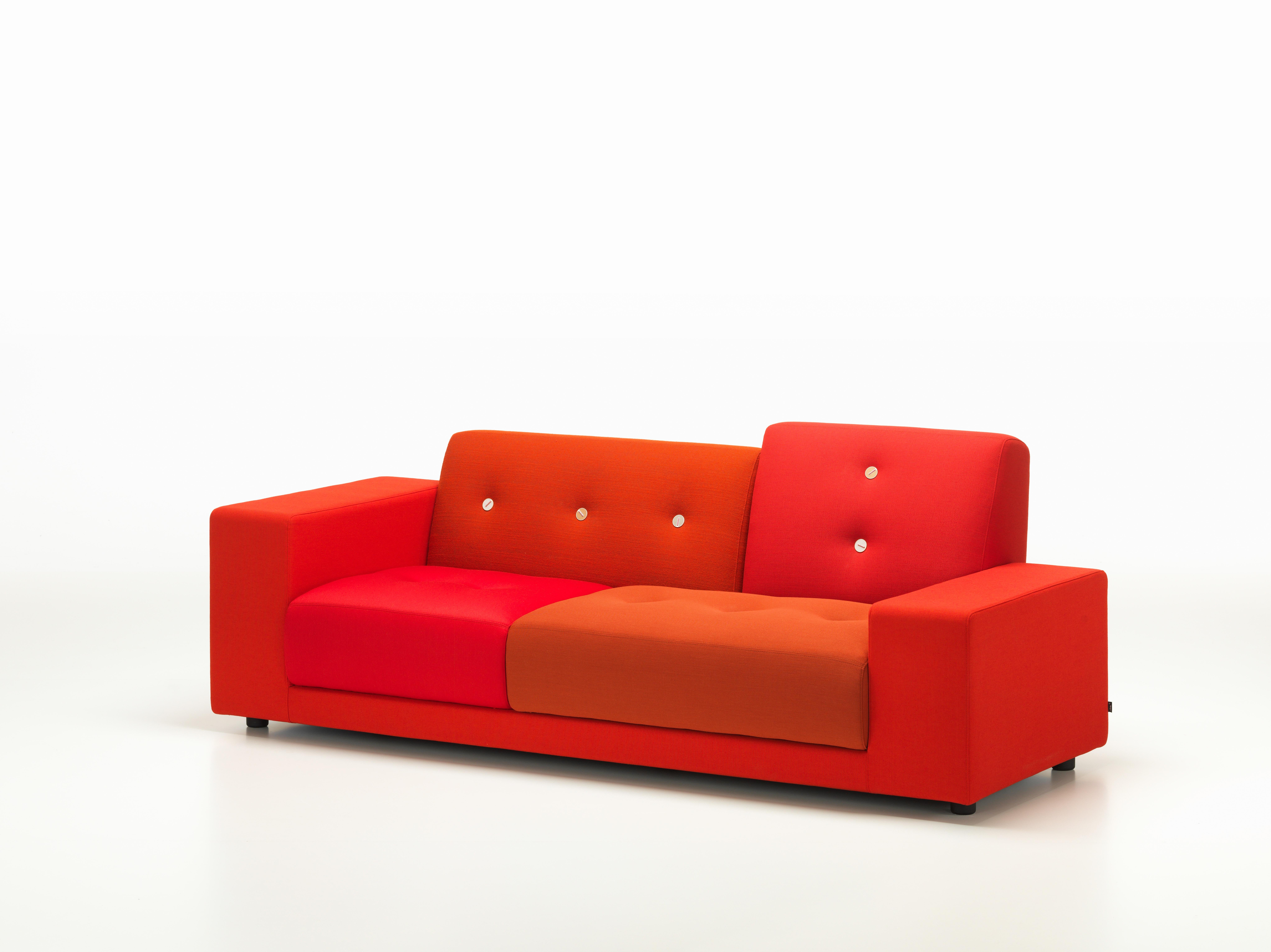 Vitra Polder Compact Sofa in Red Shades by Hella Jongerius (Schweizerisch) im Angebot