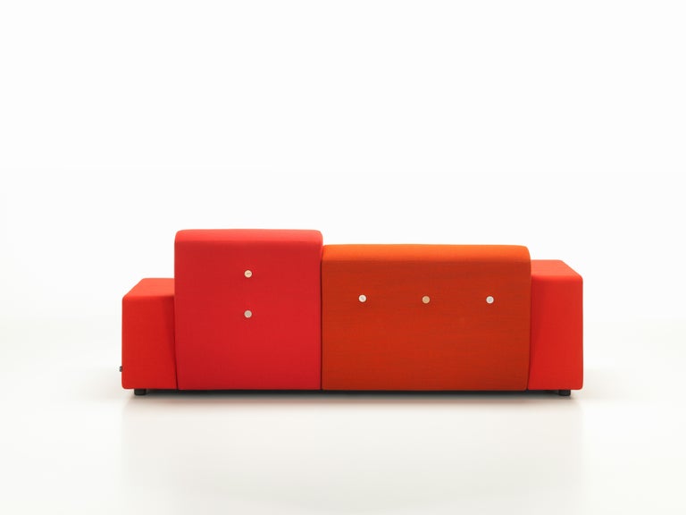 Vitra Polder Compact Sofa in Red Shades by Hella Jongerius For Sale at 1stDibs