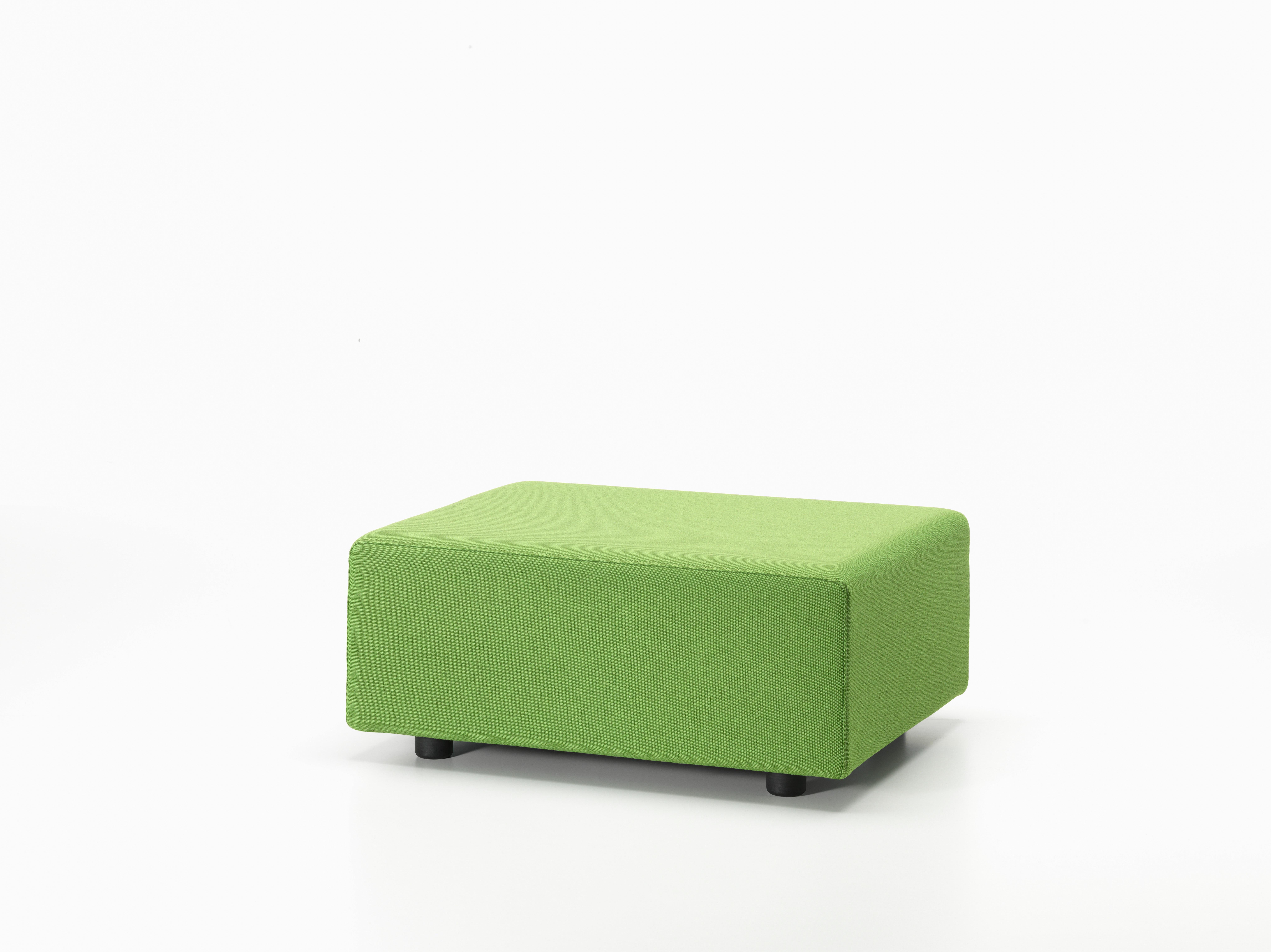 These items are currently only available in the United States.

The ottoman is a flexible element that can be optionally used as a side platform to extend the horizontal surface of the Polder Sofa. Positioned perpendicular to the sofa, it forms a