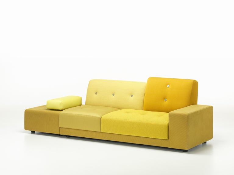 Vitra Polder Sofa in Golden Yellow Shades by Hella Jongerius For Sale at 1stDibs