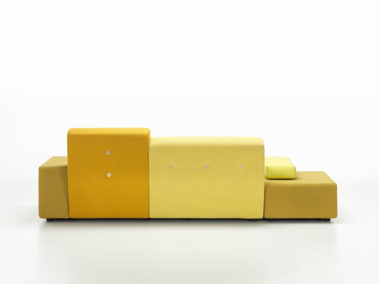 Vitra Polder Sofa in Golden Yellow Shades by Hella Jongerius For Sale at 1stdibs