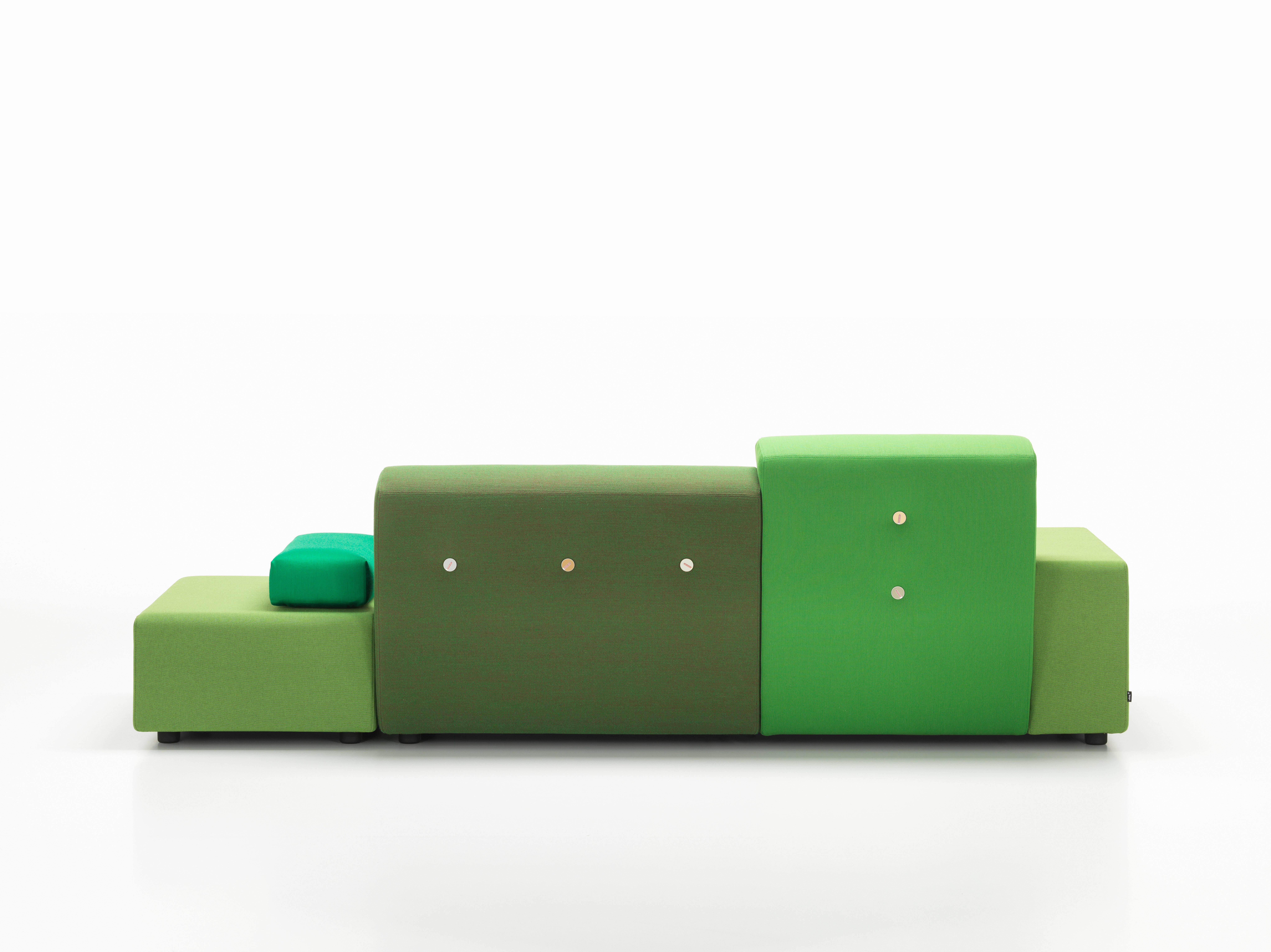 Modern Vitra Polder Sofa in Green Shades by Hella Jongerius For Sale