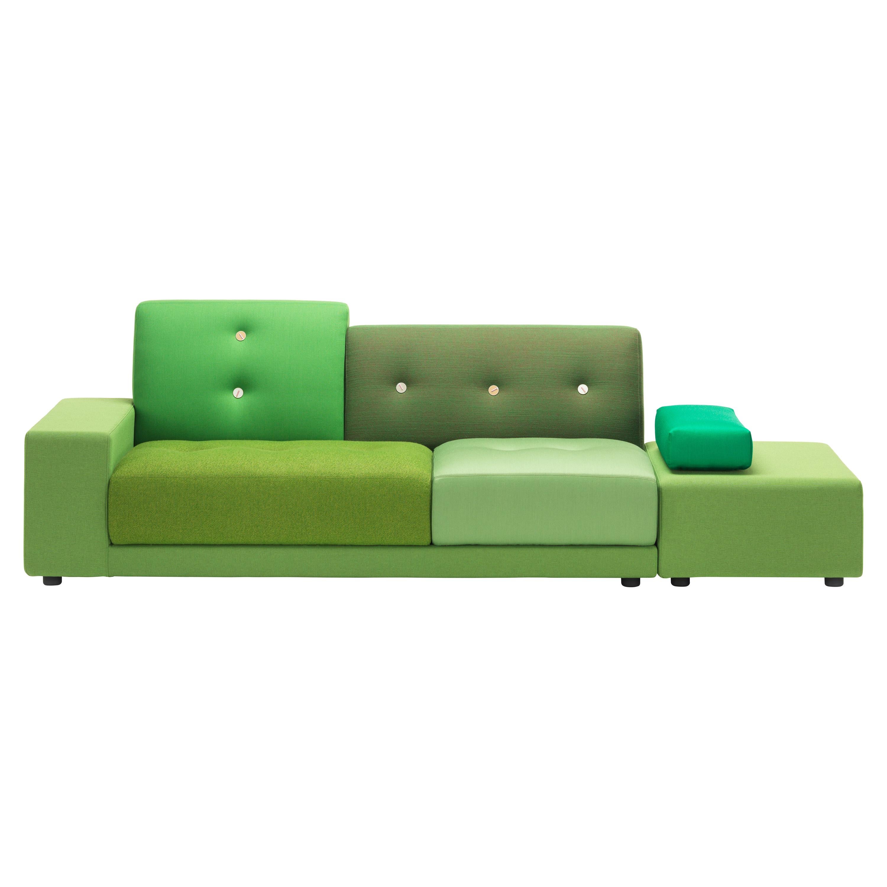 Vitra Polder Sofa in Green Shades by Hella Jongerius For Sale