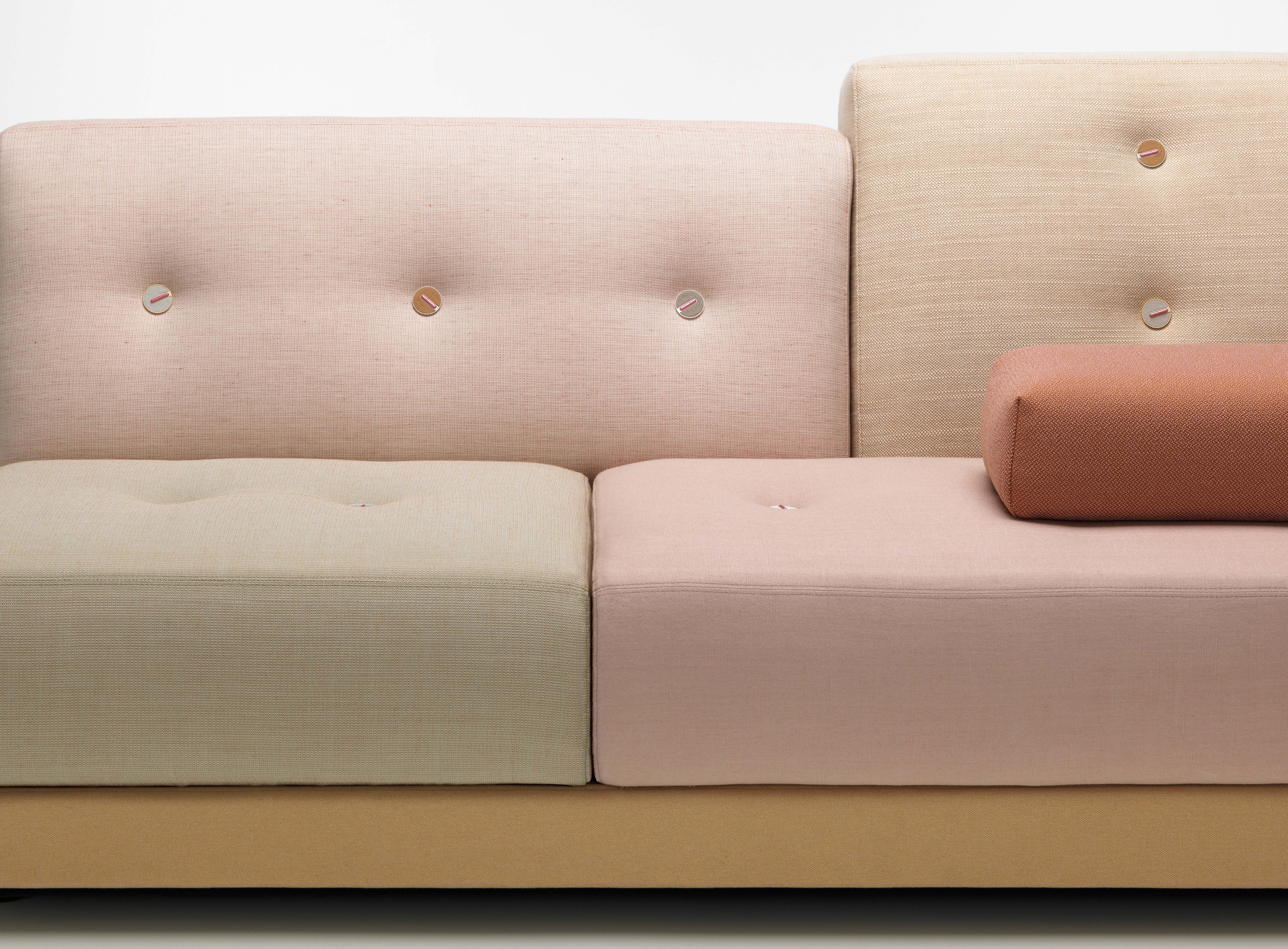 Modern Vitra Polder Sofa in Pastel Shades by Hella Jongerius For Sale