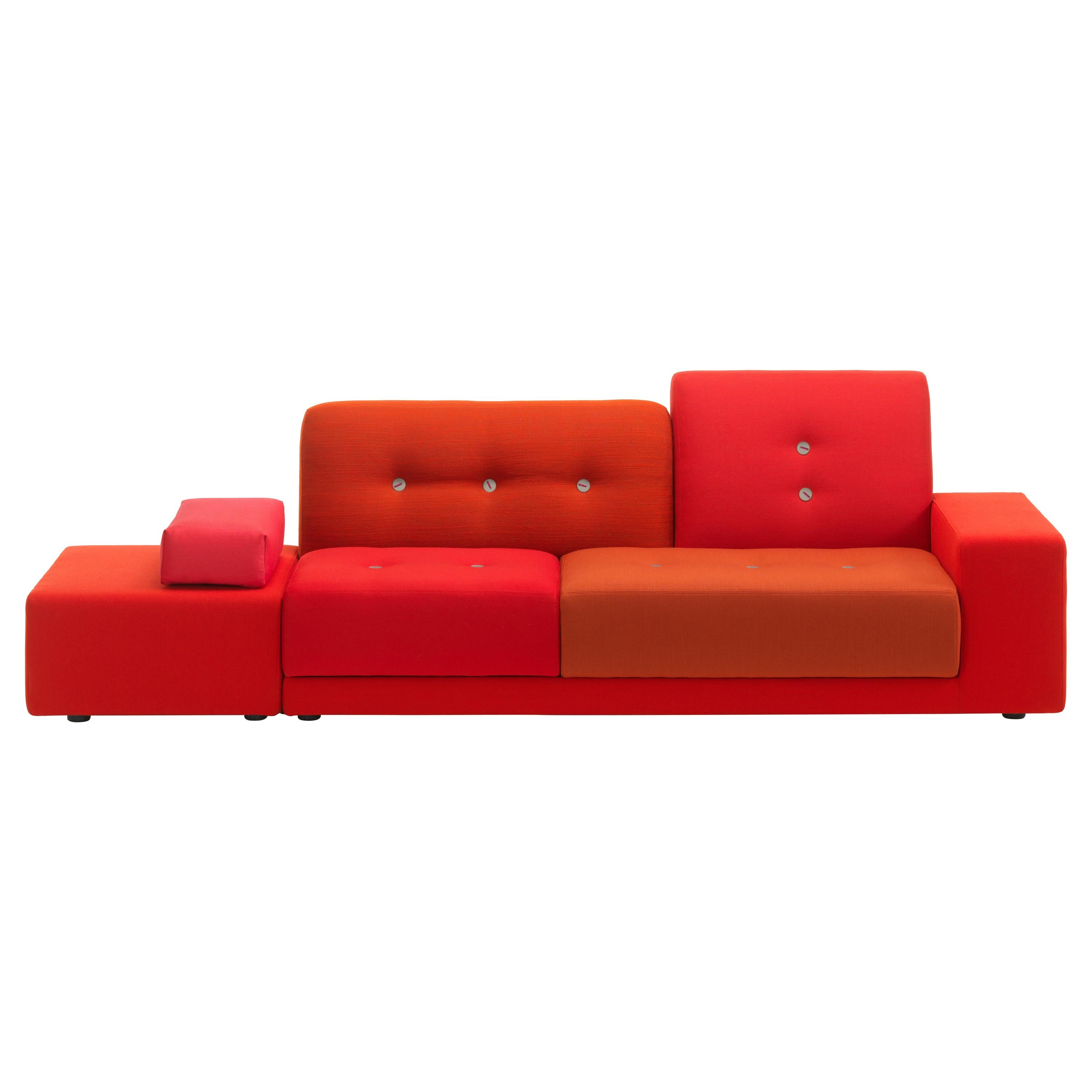 Vitra Polder Sofa in Red Shades by Hella Jongerius For Sale