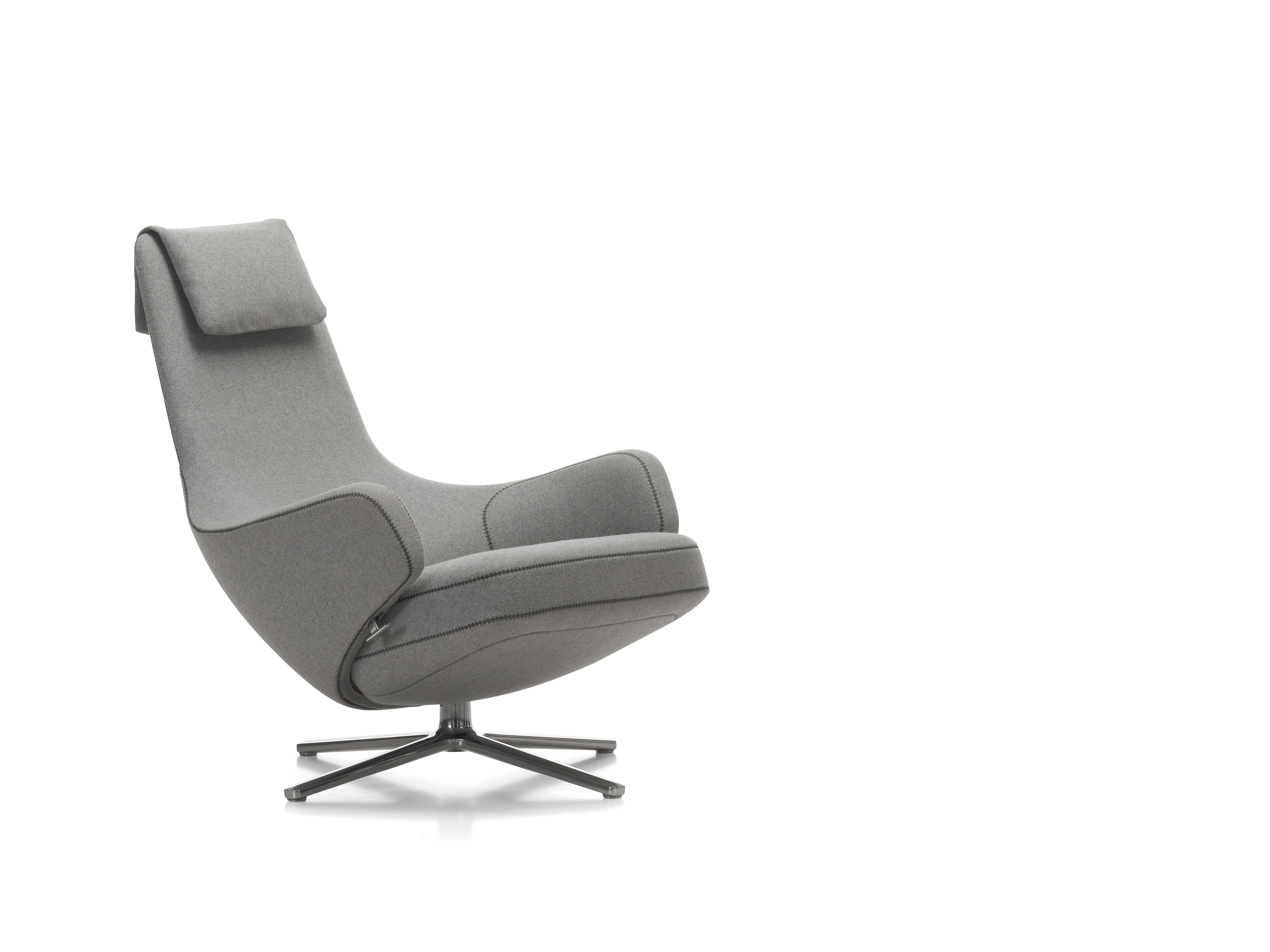 Vitra Repos Lounge Chair in Pebble Grey Cosy by Antonio Citterio In New Condition For Sale In New York, NY