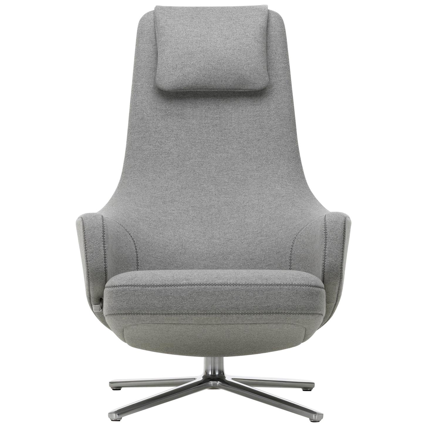 Vitra Repos Lounge Chair in Pebble Grey Cosy by Antonio Citterio For Sale