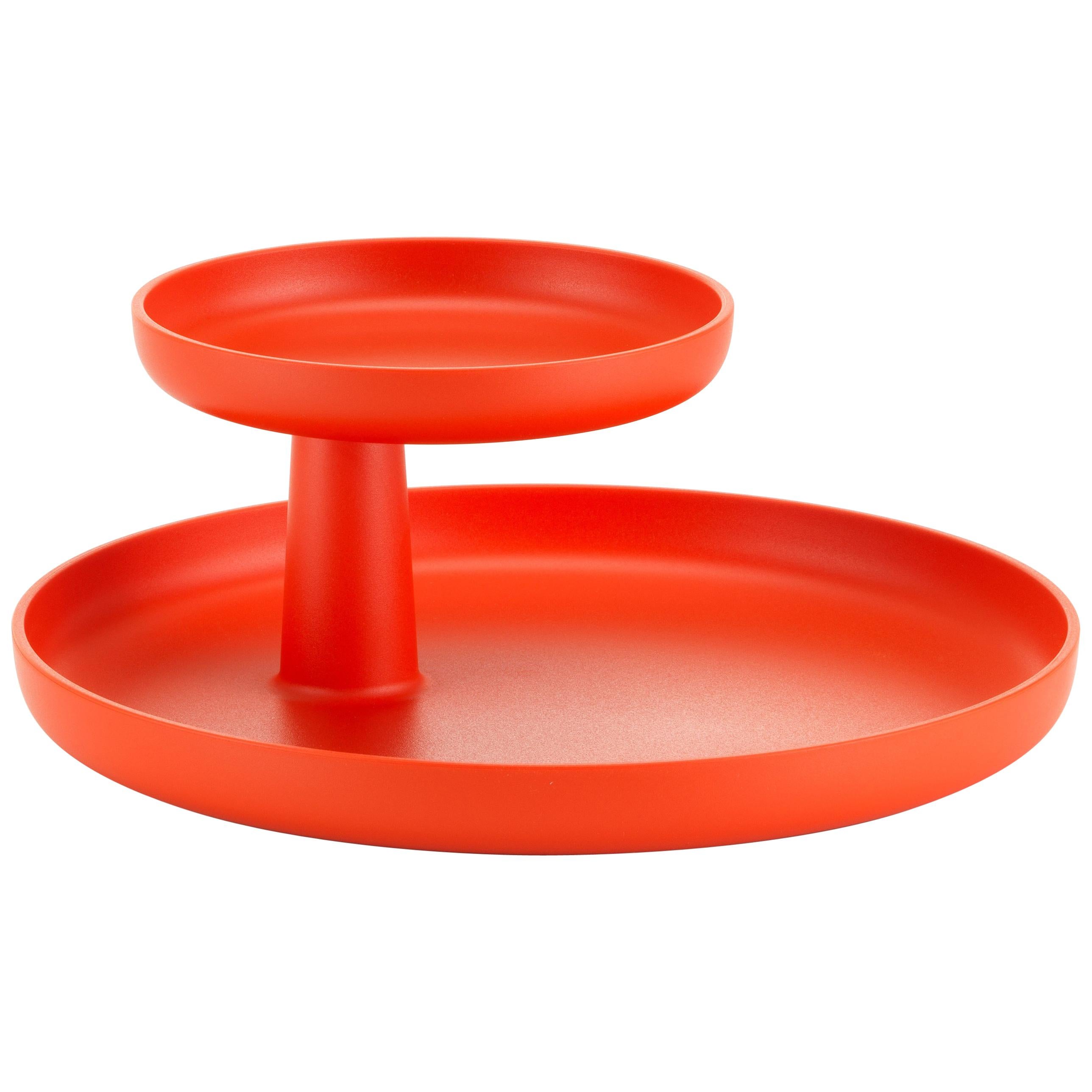 Vitra Rotary Tray in Poppy Red by Jasper Morrison For Sale