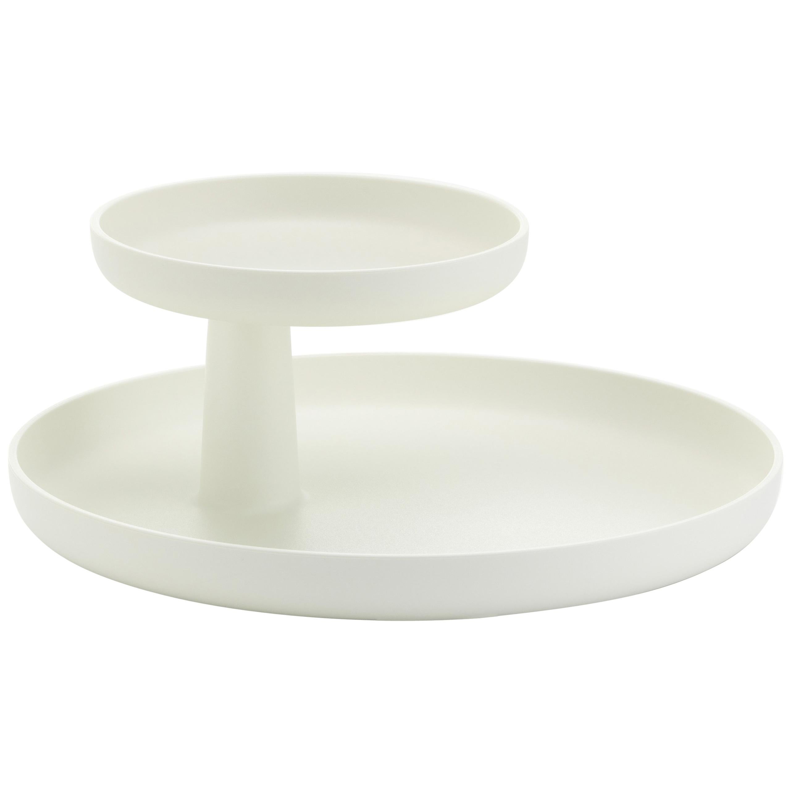 Vitra Rotary Tray in White by Jasper Morrison For Sale