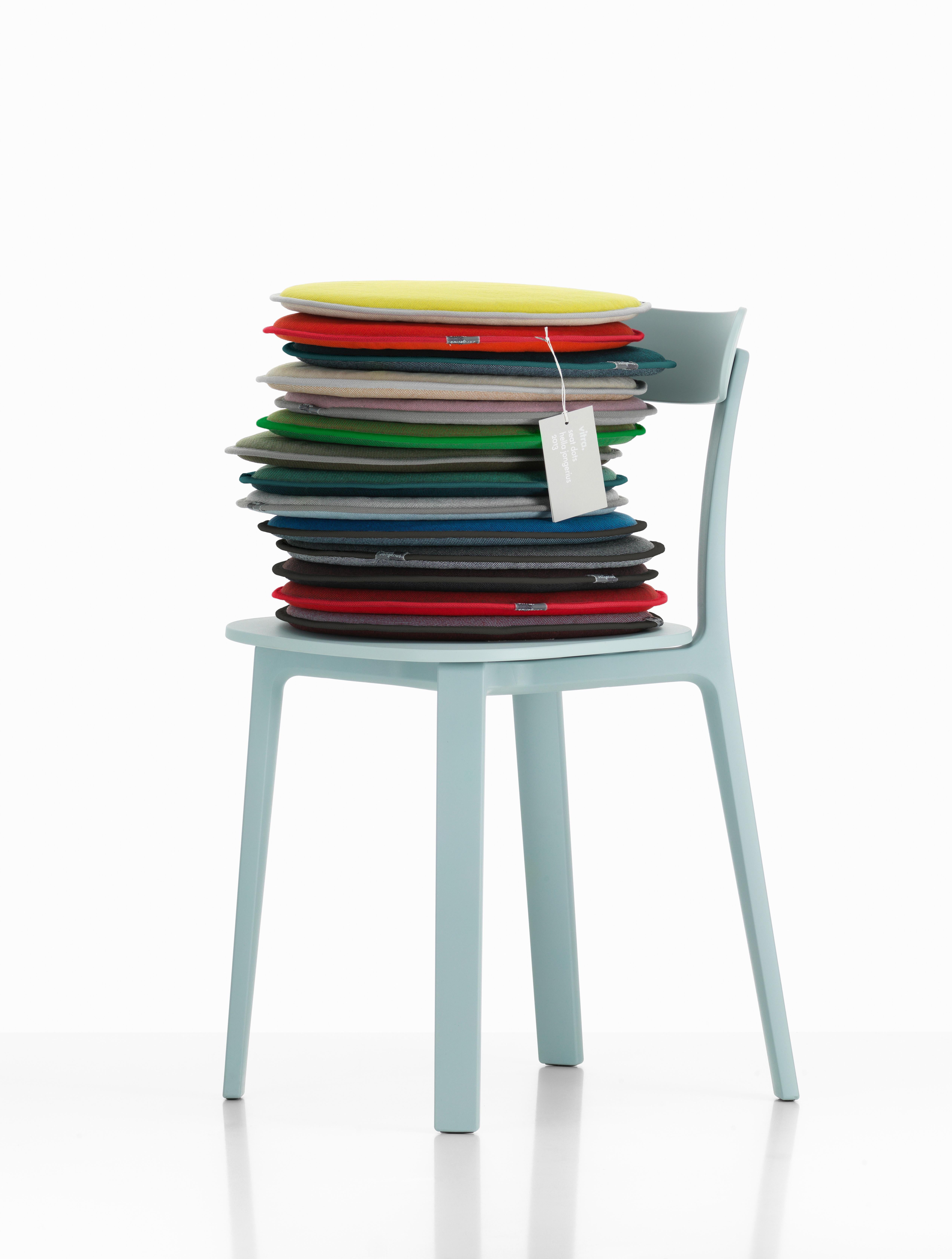 Modern Vitra Seat Dot in Dark Red and Nero, Dark Red and Ice Blue by Hella Jongerius For Sale