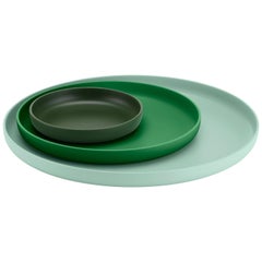 Vitra Set of Three Trays in Green by Jasper Morrison