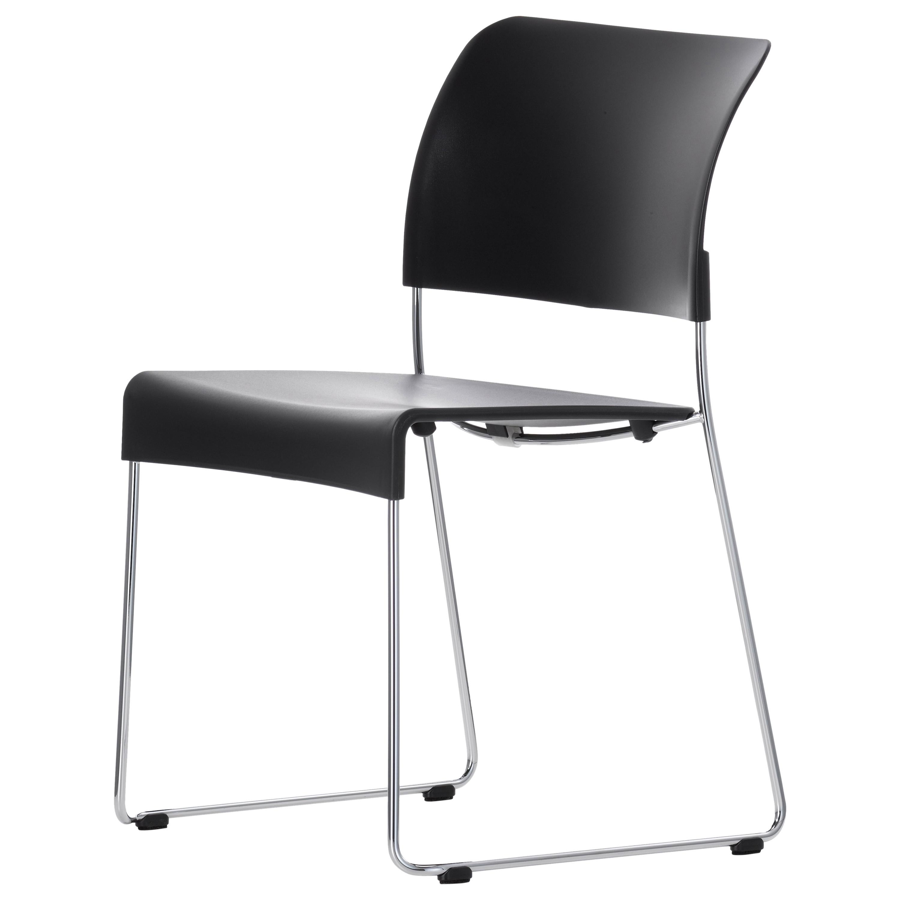 Vitra Sim-Stuhl in Basic Dark von Jasper Morrison im Angebot