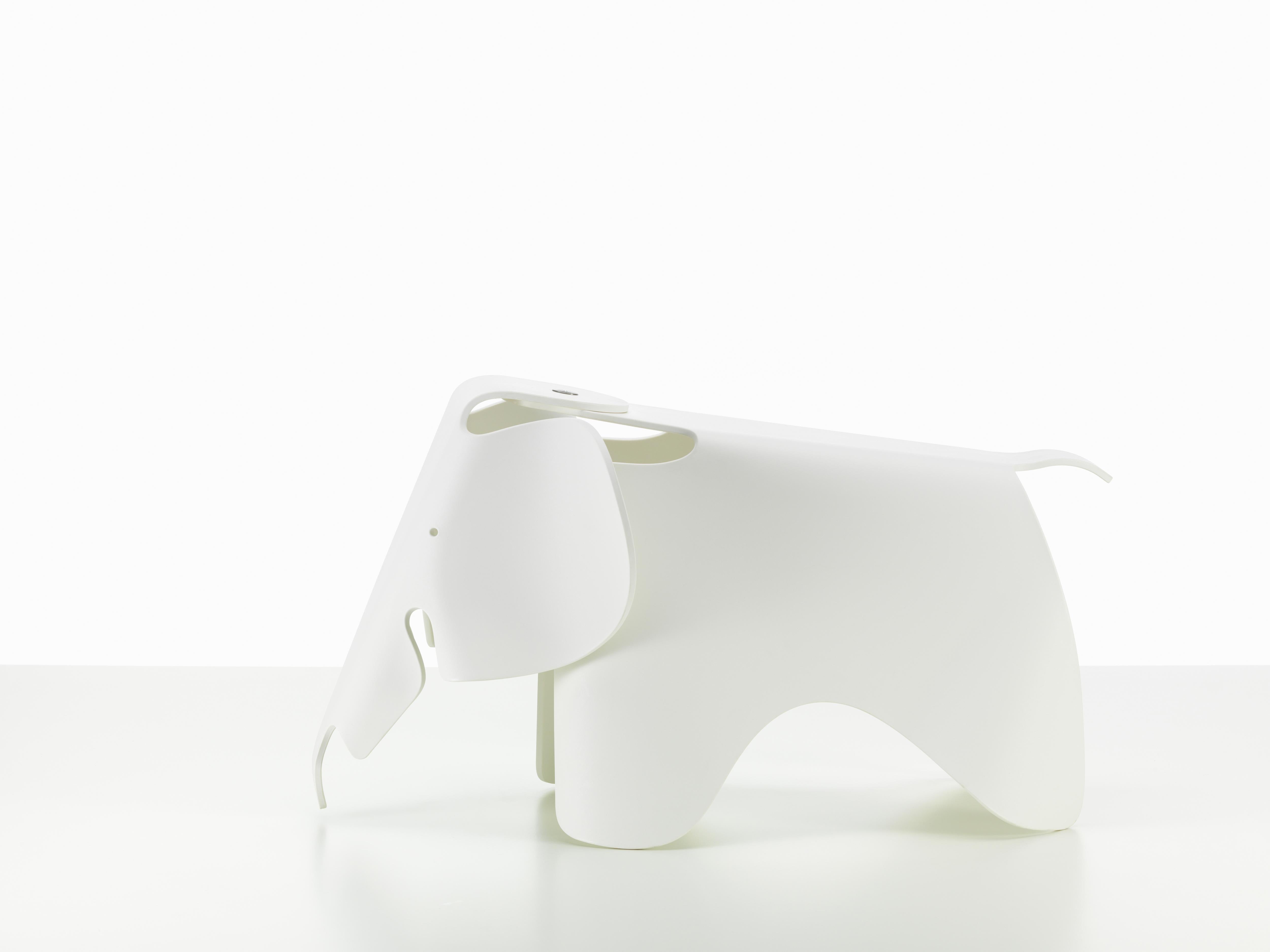 Plastic Vitra Small Eames Elephant in White by Charles & Ray Eames For Sale