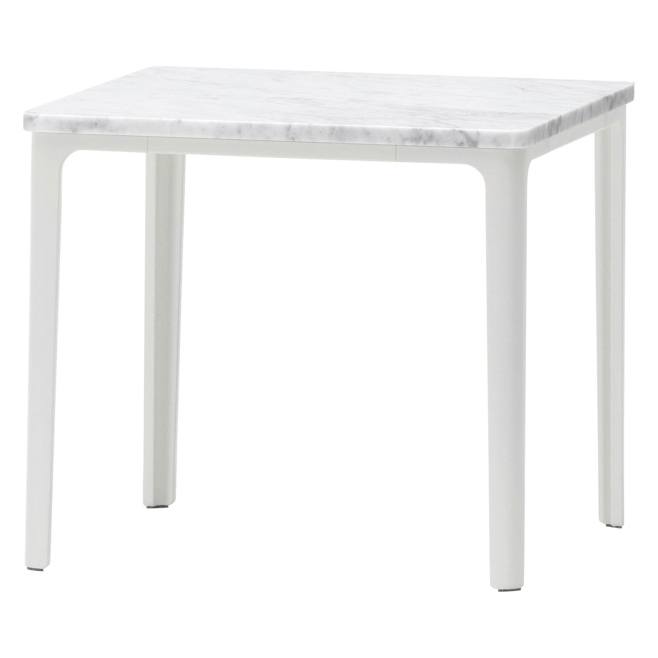 Vitra Small Plate Table in Carrara Marble by Jasper Morrison For Sale