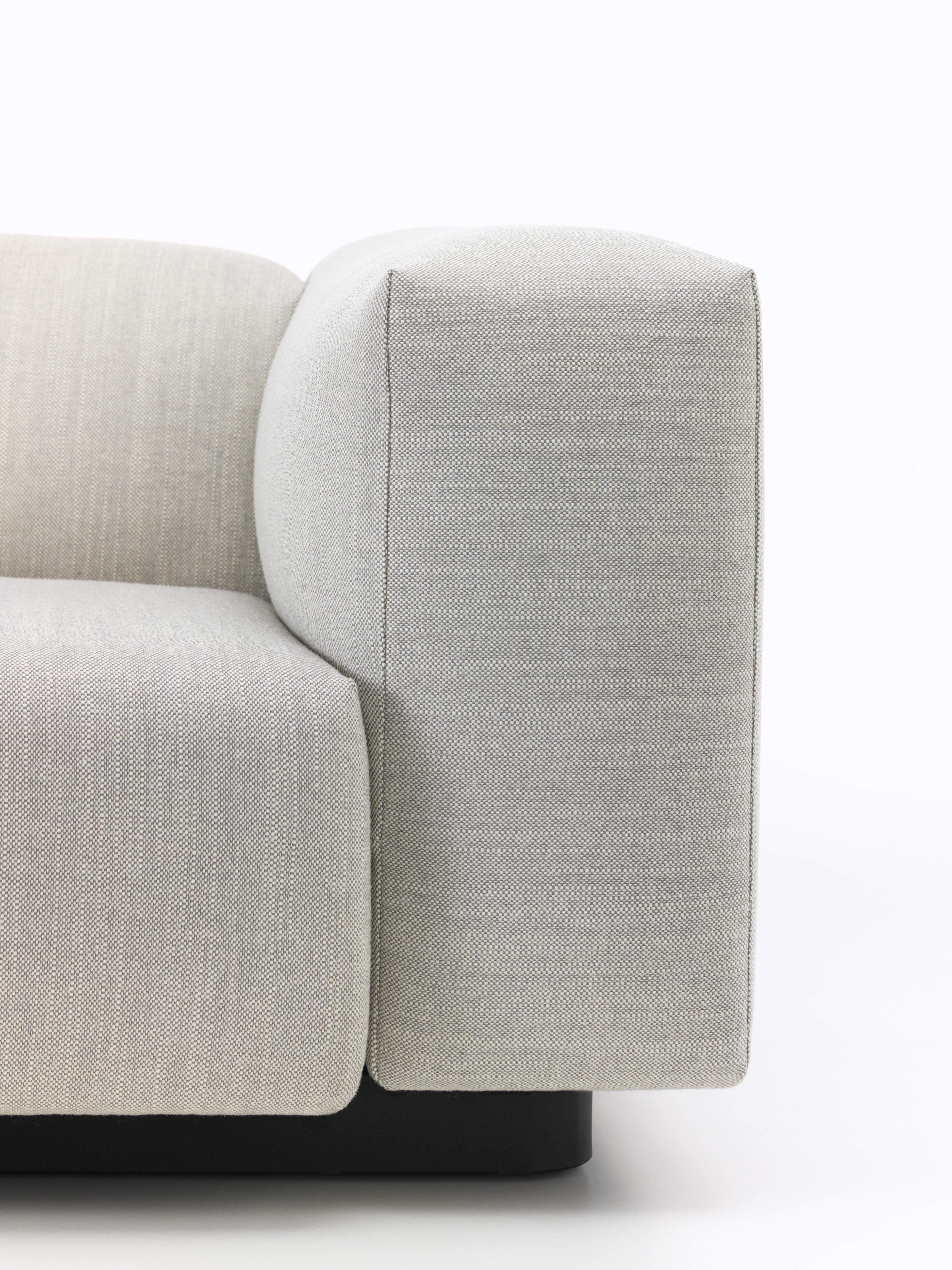 Vitra Soft Modular Three-Seat Sofa in Pearl Reed by Jasper Morrison (Moderne) im Angebot