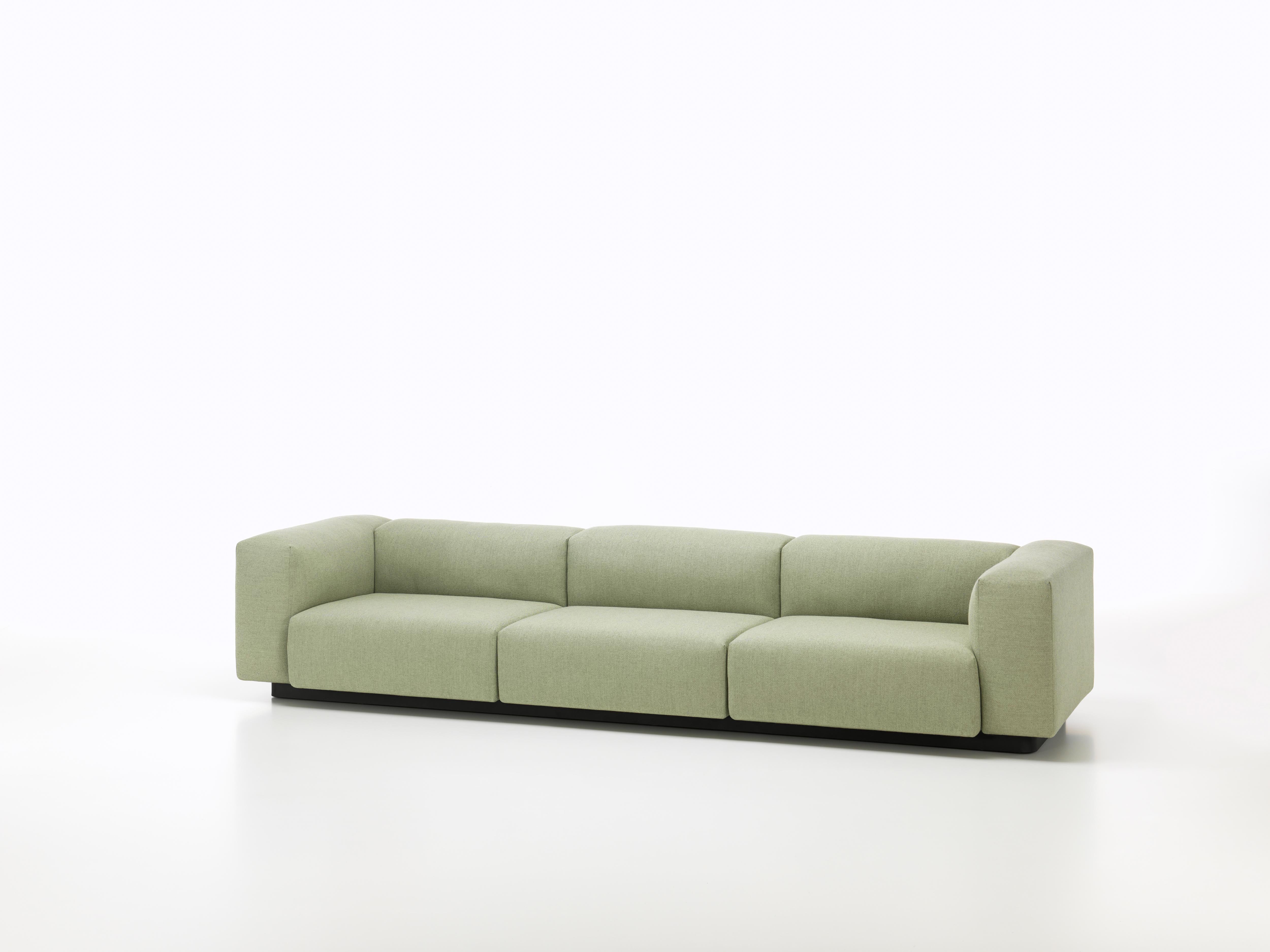 Moderne Canapé modulaire Vitra Soft à 3 places en sauge et galuchat de Jasper Morrison en vente