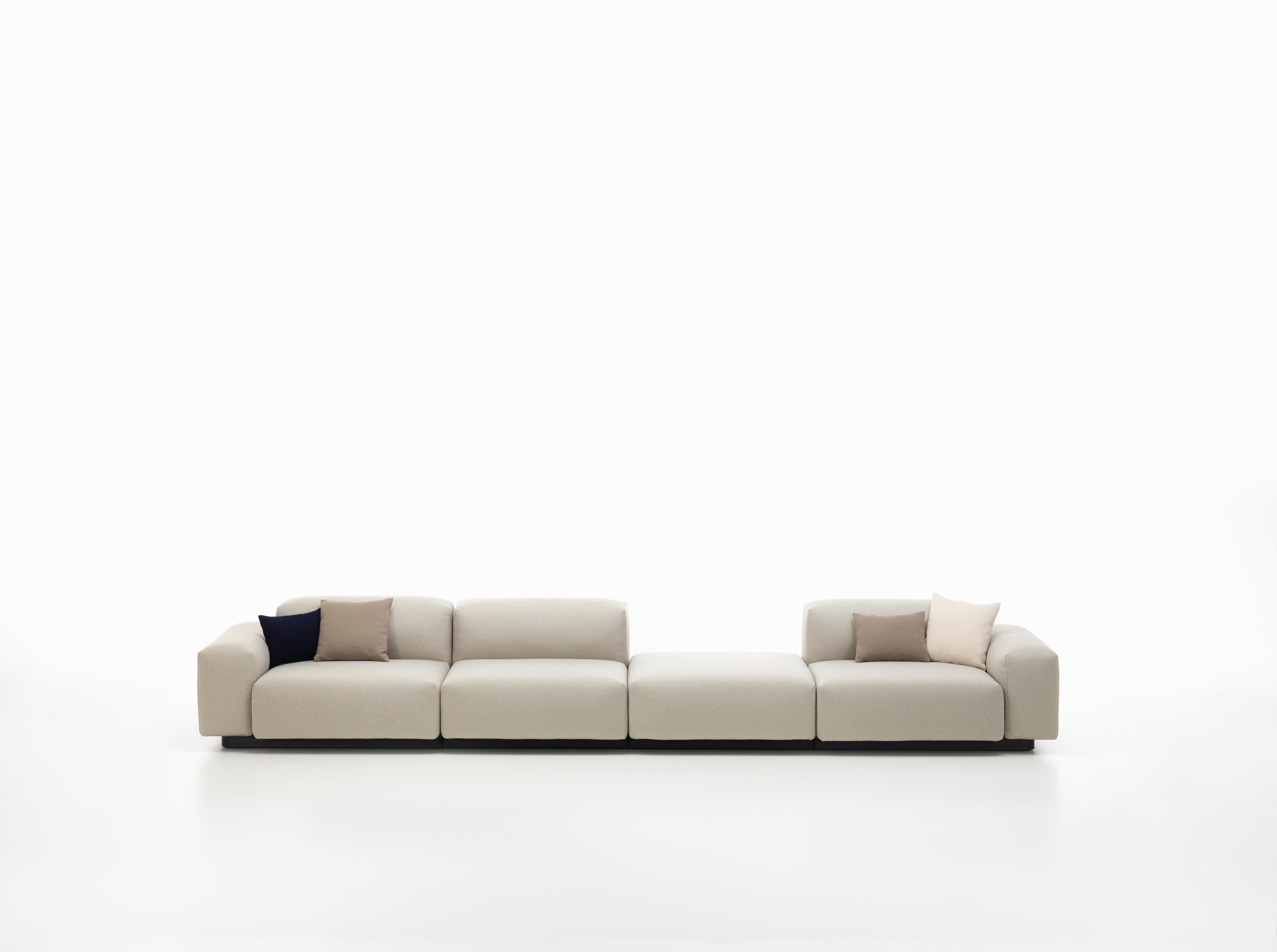 These items are only available in the United States.

The soft modular sofa is Jasper Morrison‘s updated interpretation of what has become a modern classic: the low-slung modular sofa with a decidedly horizontal emphasis. Uniting carefully