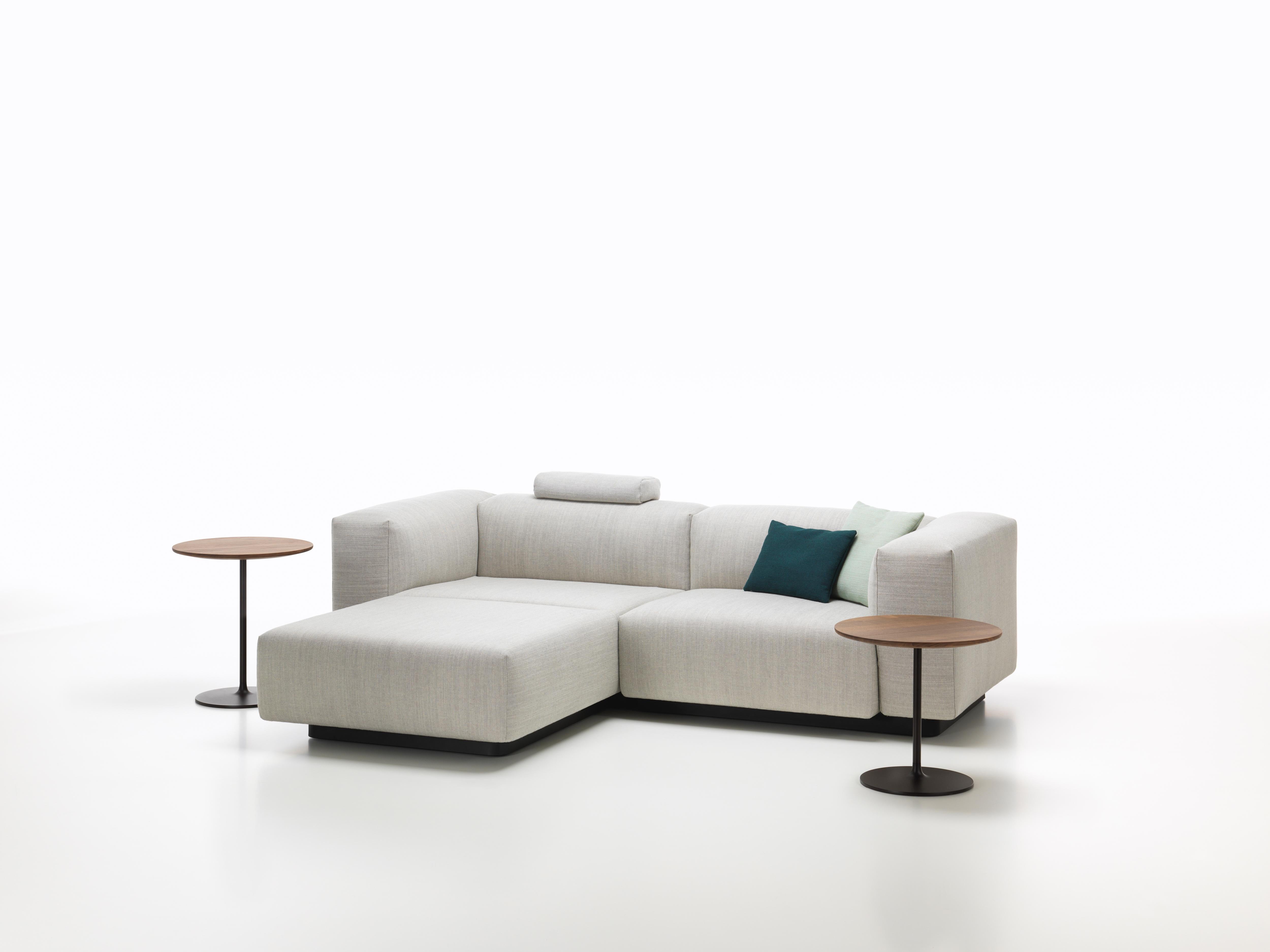 These items are only available in the United States.

The Soft Modular Sofa is Jasper Morrison‘s updated interpretation of what has become a modern Classic: the low-slung modular sofa with a decidedly horizontal emphasis. Uniting carefully