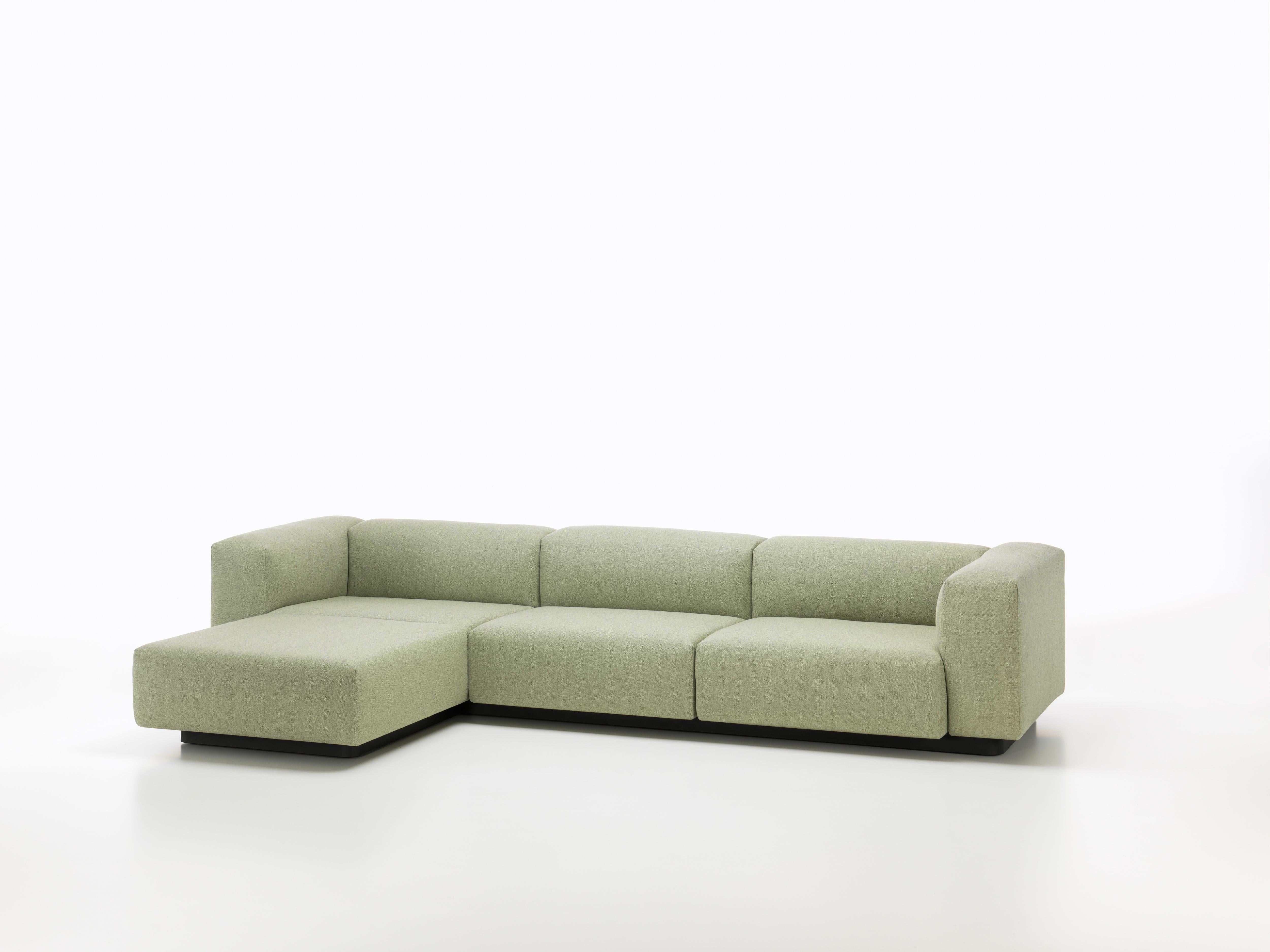 These items are only available in the United States.

The Soft Modular Sofa is Jasper Morrison‘s updated interpretation of what has become a modern classic: the low-slung modular sofa with a decidedly horizontal emphasis. Uniting carefully