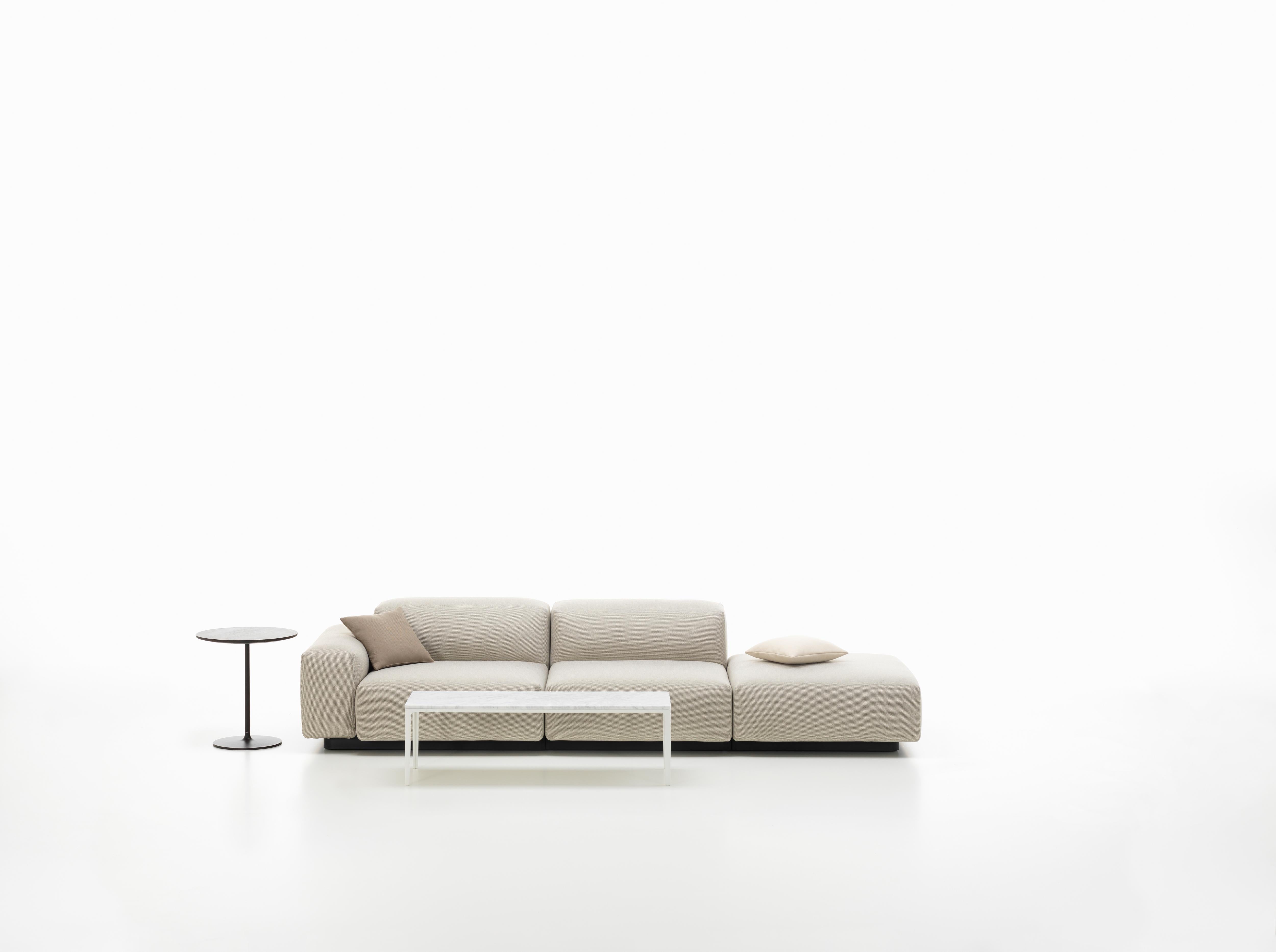 These items are only available in the United States.

The Soft Modular sofa is Jasper Morrison‘s updated interpretation of what has become a modern classic: the low-slung modular sofa with a decidedly horizontal emphasis. Uniting carefully