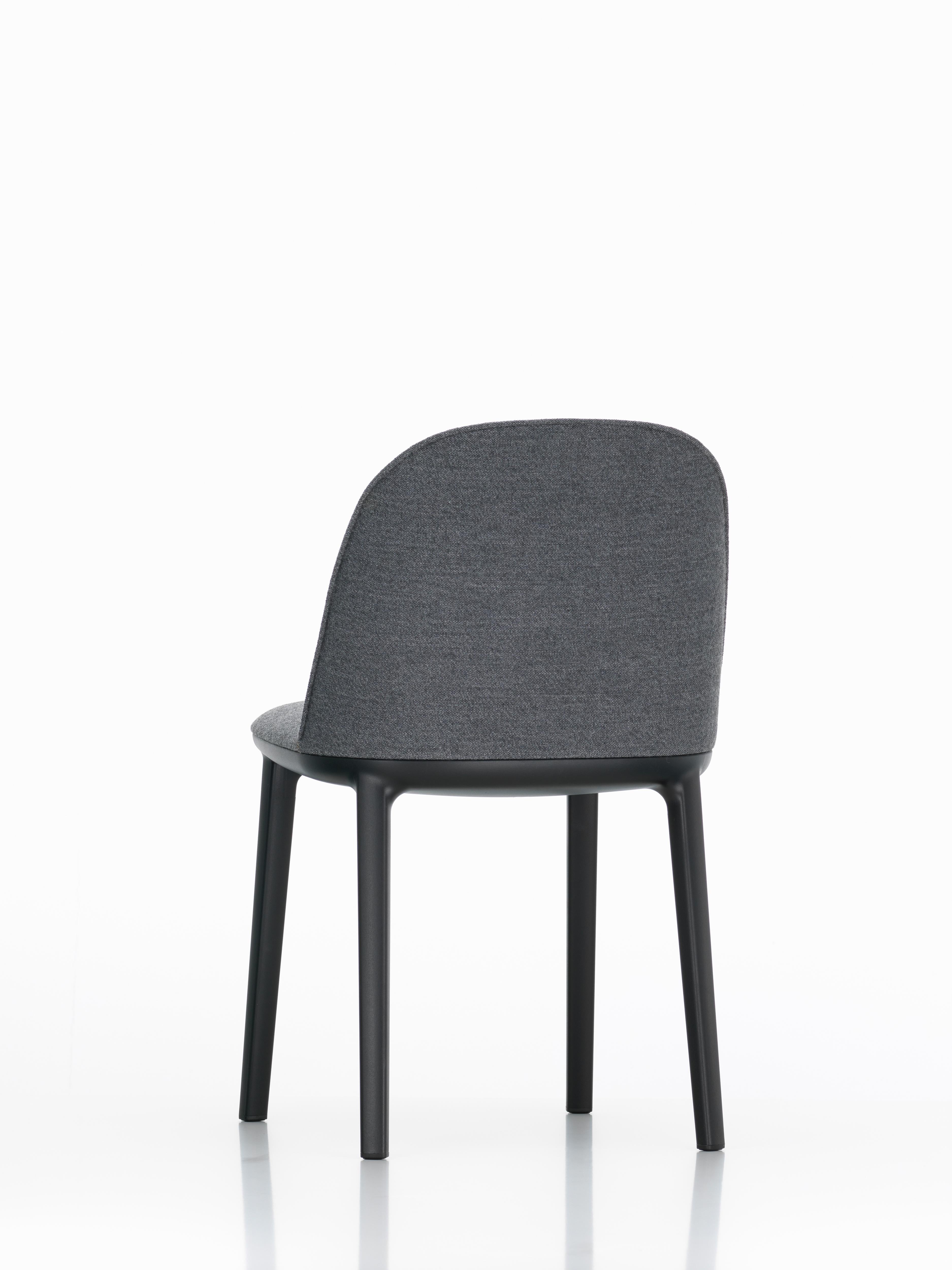 Vitra Softshell Side Chair in Dark Grey Plano by Ronan & Erwan Bouroullec In New Condition For Sale In New York, NY