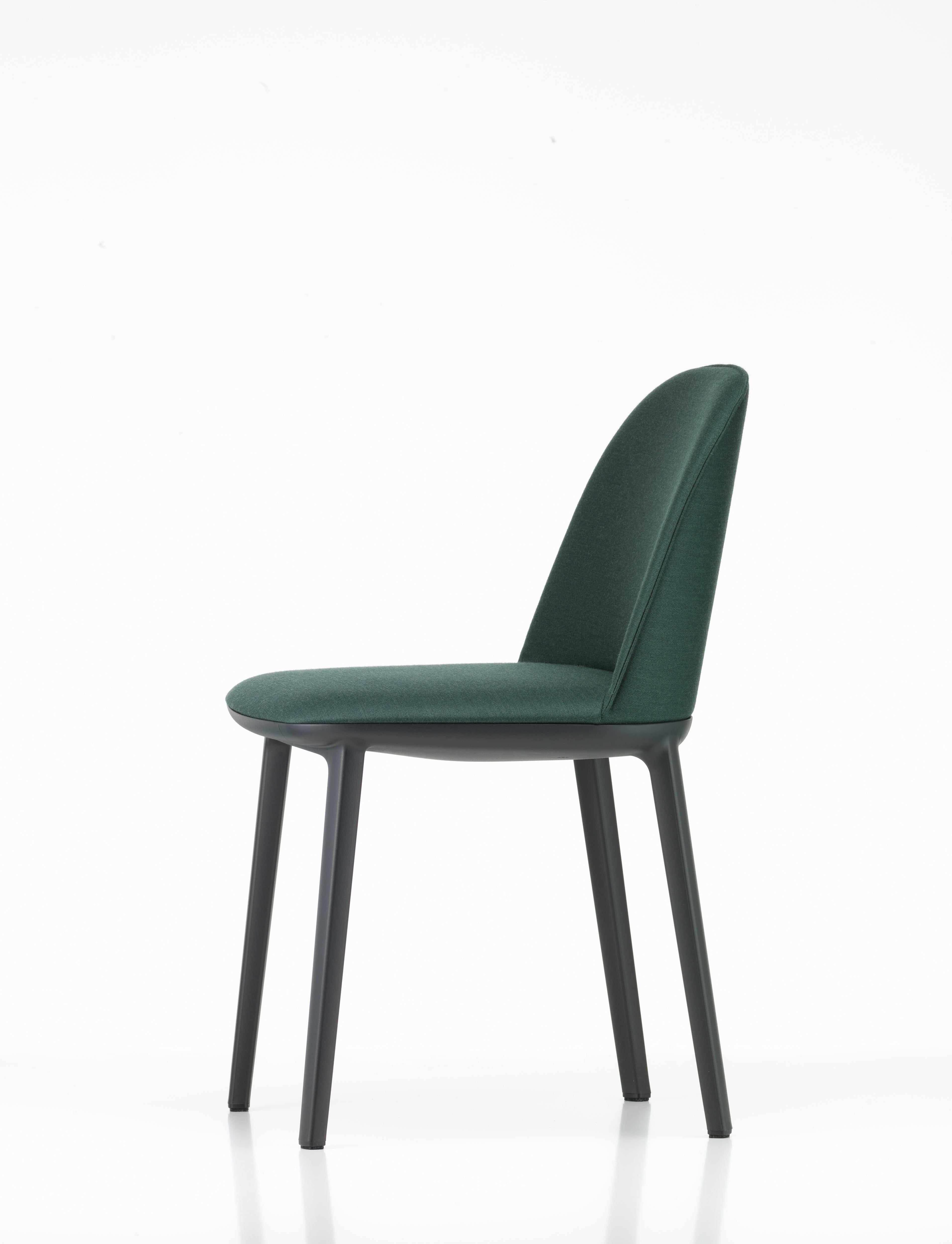 These products are only available in the United States.

The seat construction of the soft shell chair ensures a level of comfort that is first revealed upon use: vertical ribs concealed in the back shell adapt to the user, providing freedom of