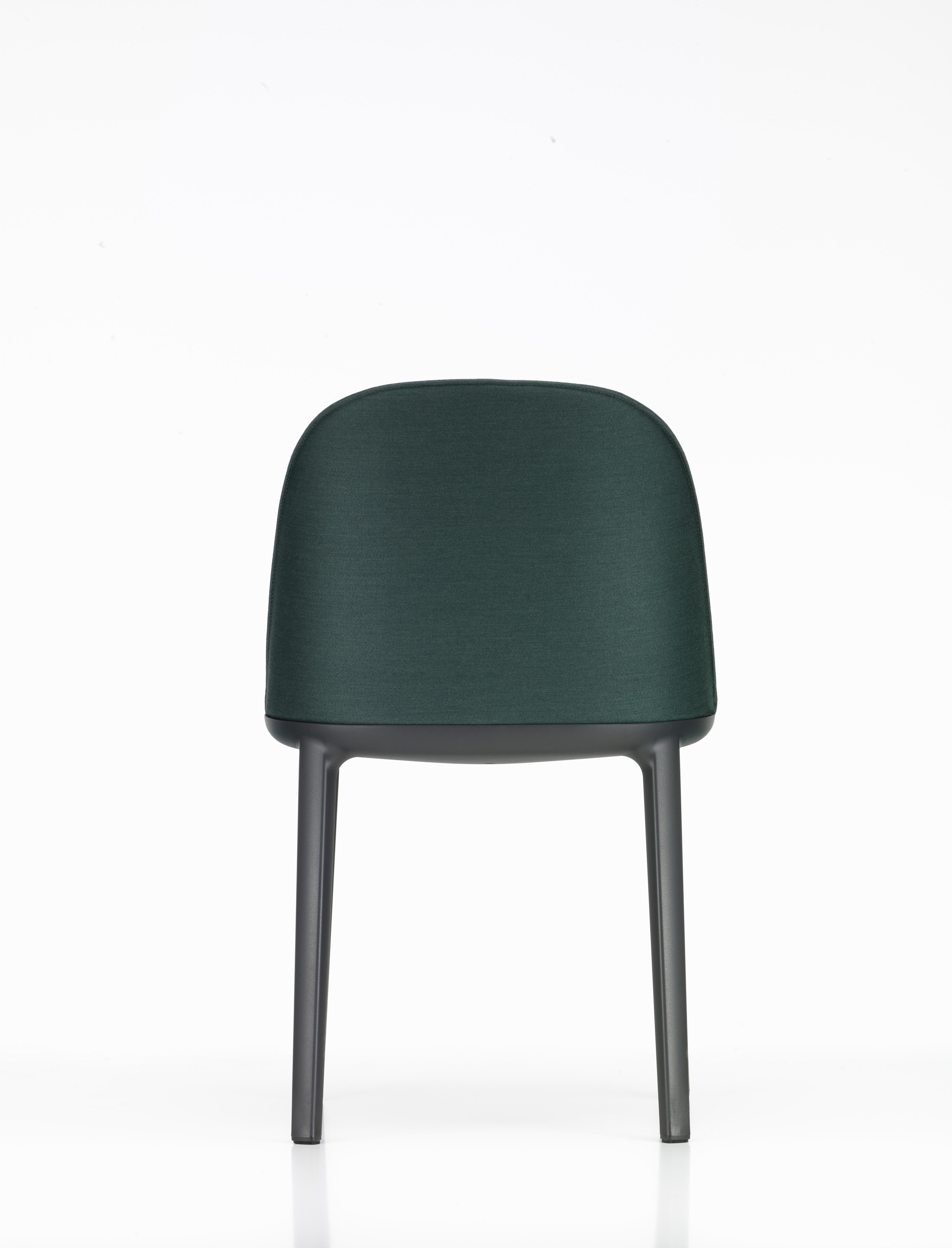 Vitra Softshell Side Chair in Hunter Green Aura by Ronan & Erwan Bouroullec In New Condition For Sale In New York, NY