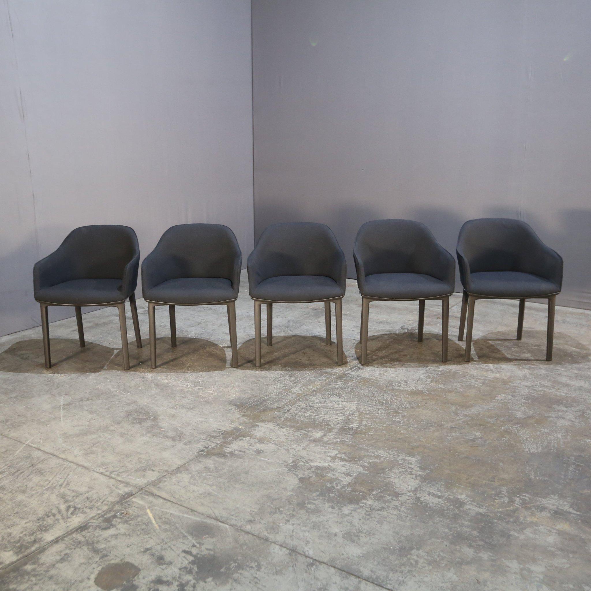 Introducing the Vitra Softshell Chair by renowned designers Ronan & Erwan Bouroullech. This sleek and modern chair is the perfect addition to any luxury living space. Its ergonomic design provides ultimate comfort and support, while the