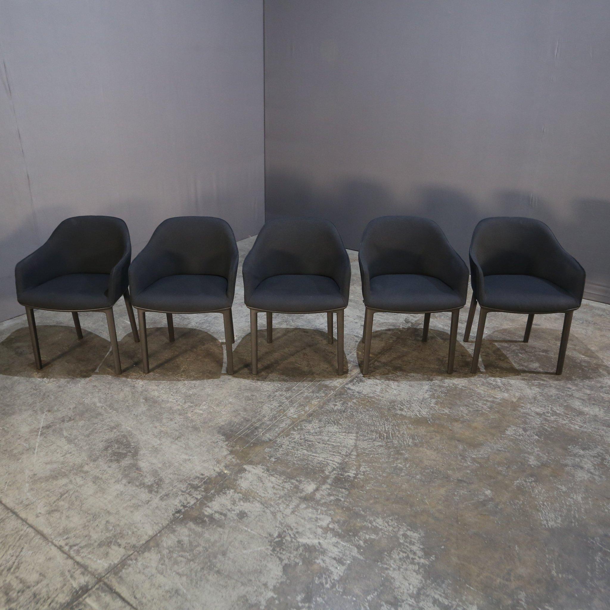 Vitra Softshell Chair by Ronan & Erwan Bouroullec, Set of Five In Good Condition For Sale In Basildon, London