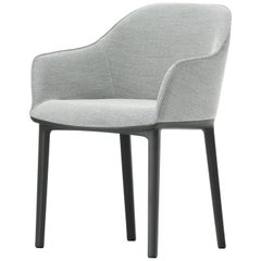 Vitra Softshell Chair in Nero & Cream White Plano by Ronan & Erwan Bouroullec