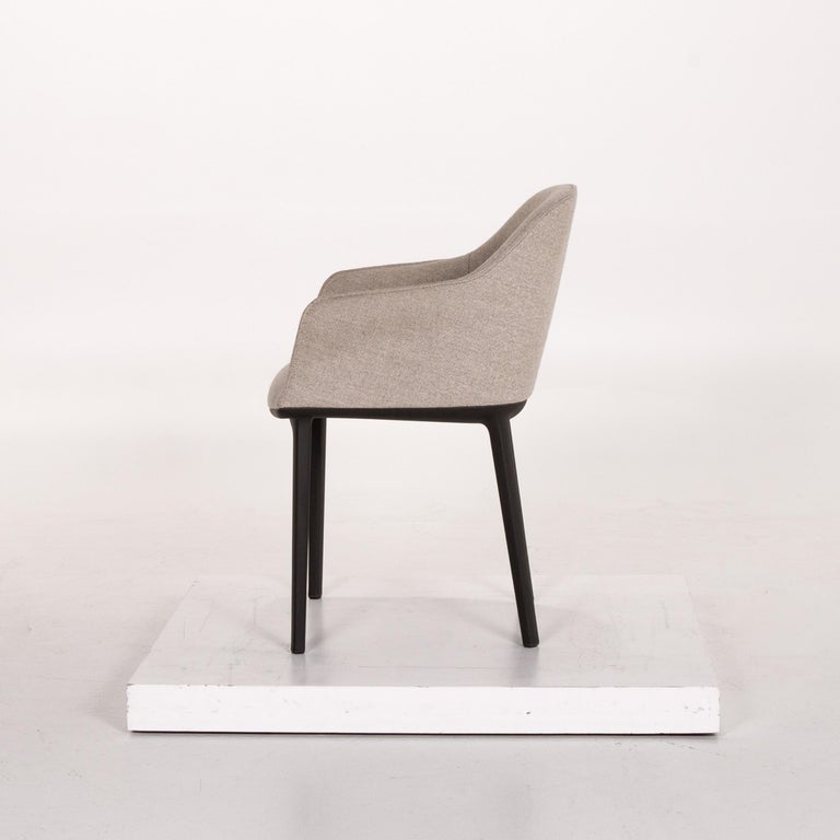 Vitra Softshell Fabric Armchair Set Gray 2 Chair For Sale at 1stDibs